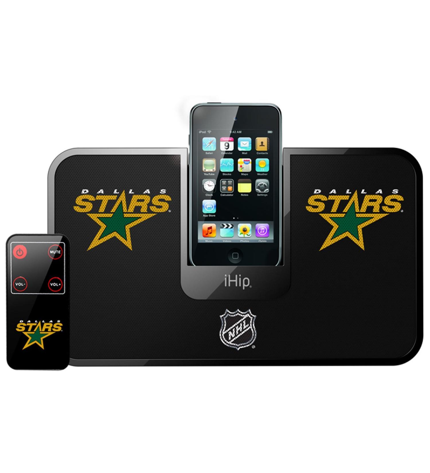 NHL Dallas Stars Portable Premium iDock with Remote Control
