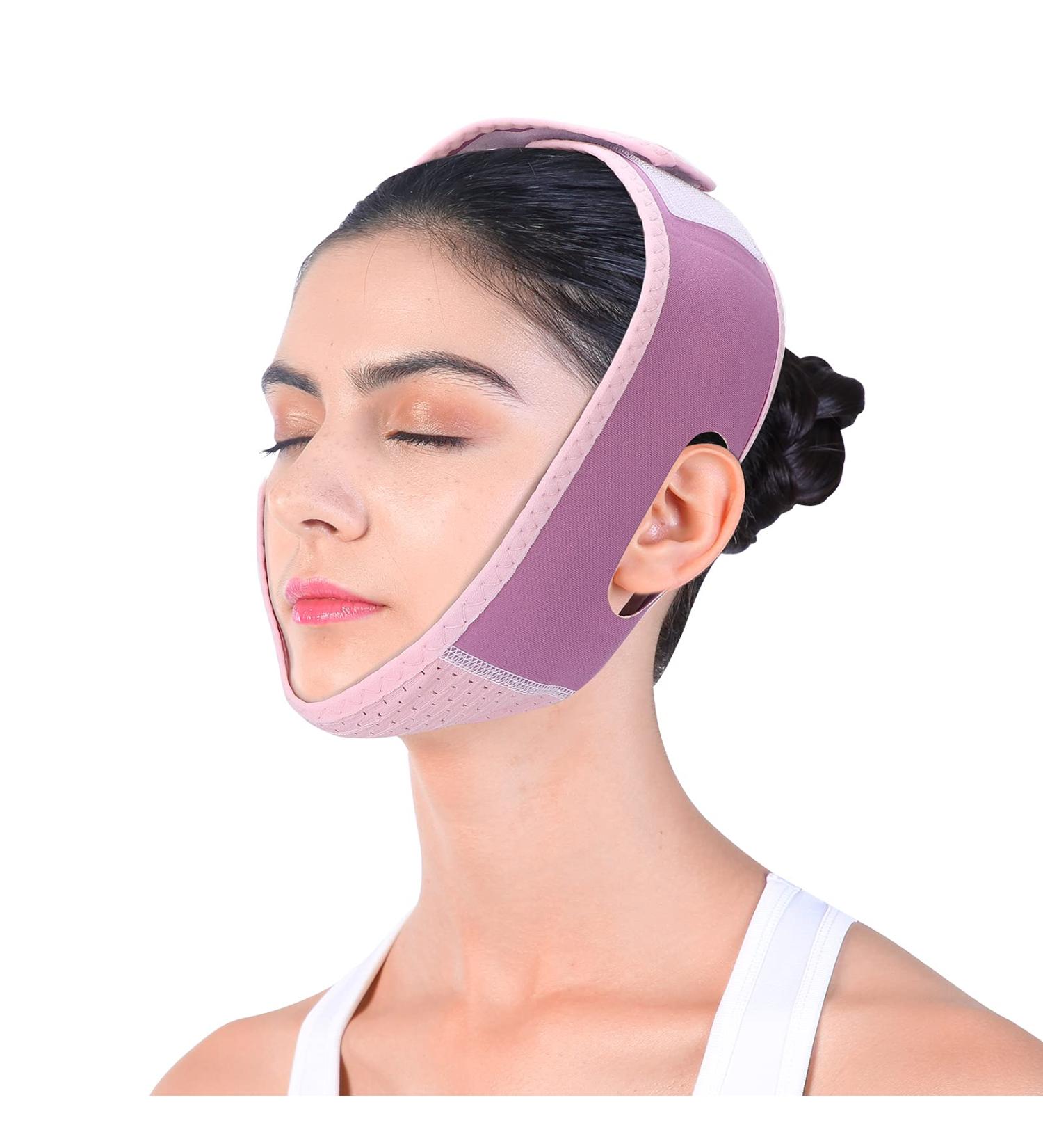 Facial Slimming Strap | Adjustable Double Chin Reducer & V Line Face Tightening Belt for Women - Buy Online on GoSupps.com