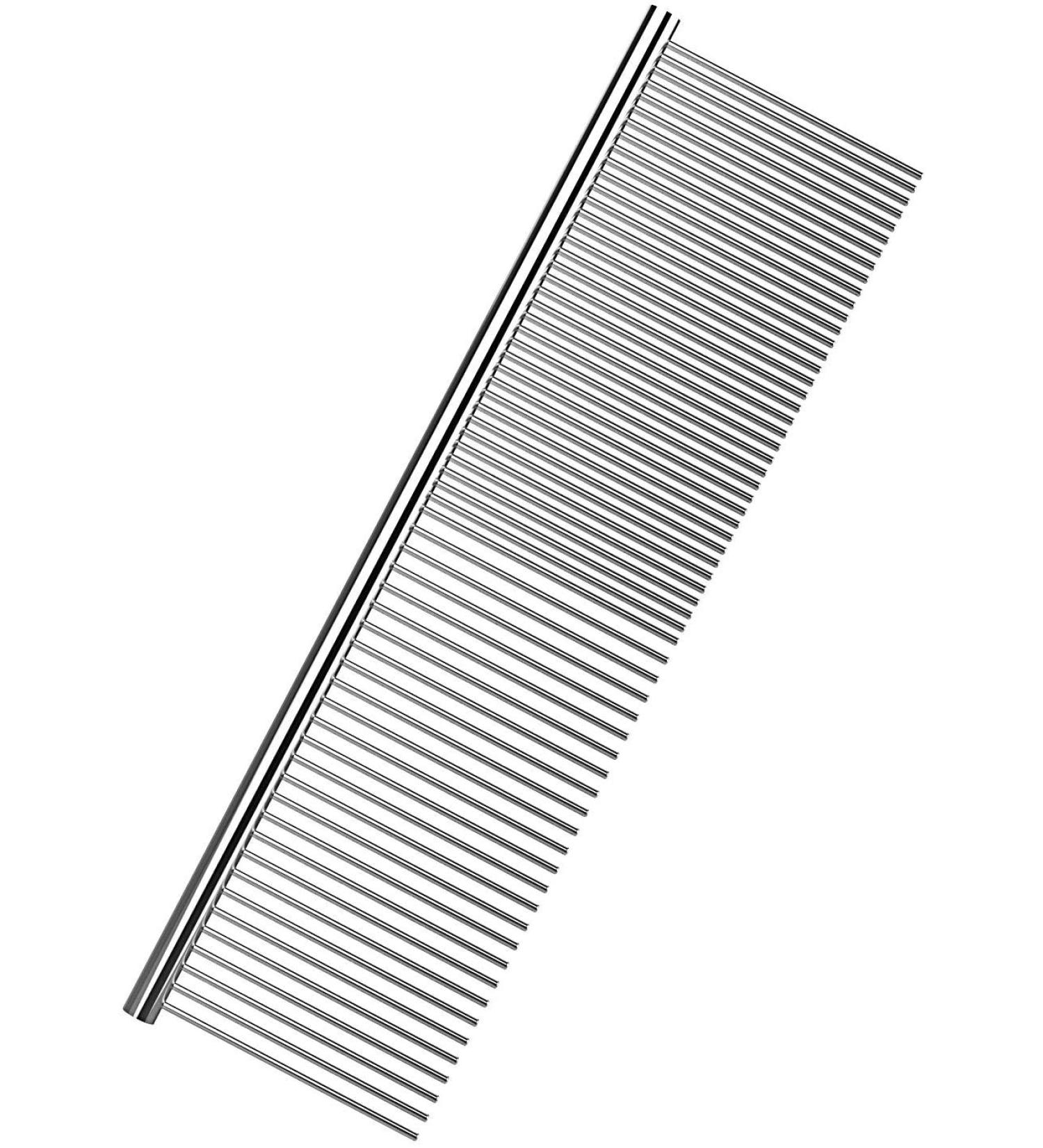 Professional Stainless Steel Pet Comb for Shedding - Grooming Tool for Cats and Dogs - Buy Online on GoSupps.com