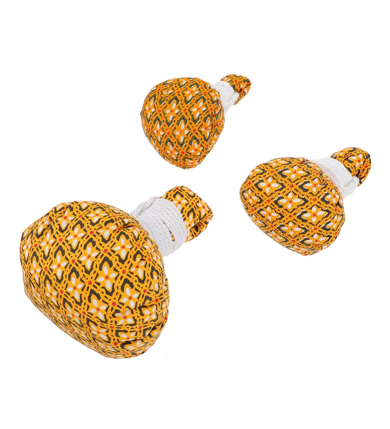 Aboofan Warm Roasted Wormwood Buns Herbal Compress | Spa Hot Compress & Thai Body Herb Ball - 8x6x6cm - Yellow | International Shipping - Buy Online on GoSupps.com
