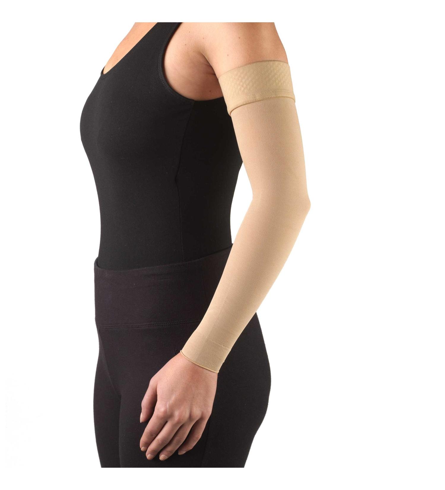 Truform Lymphedema Compression Arm Sleeve 20-30 mmHg | Post Mastectomy Support | Beige | Medium Size - Buy Online on GoSupps.com