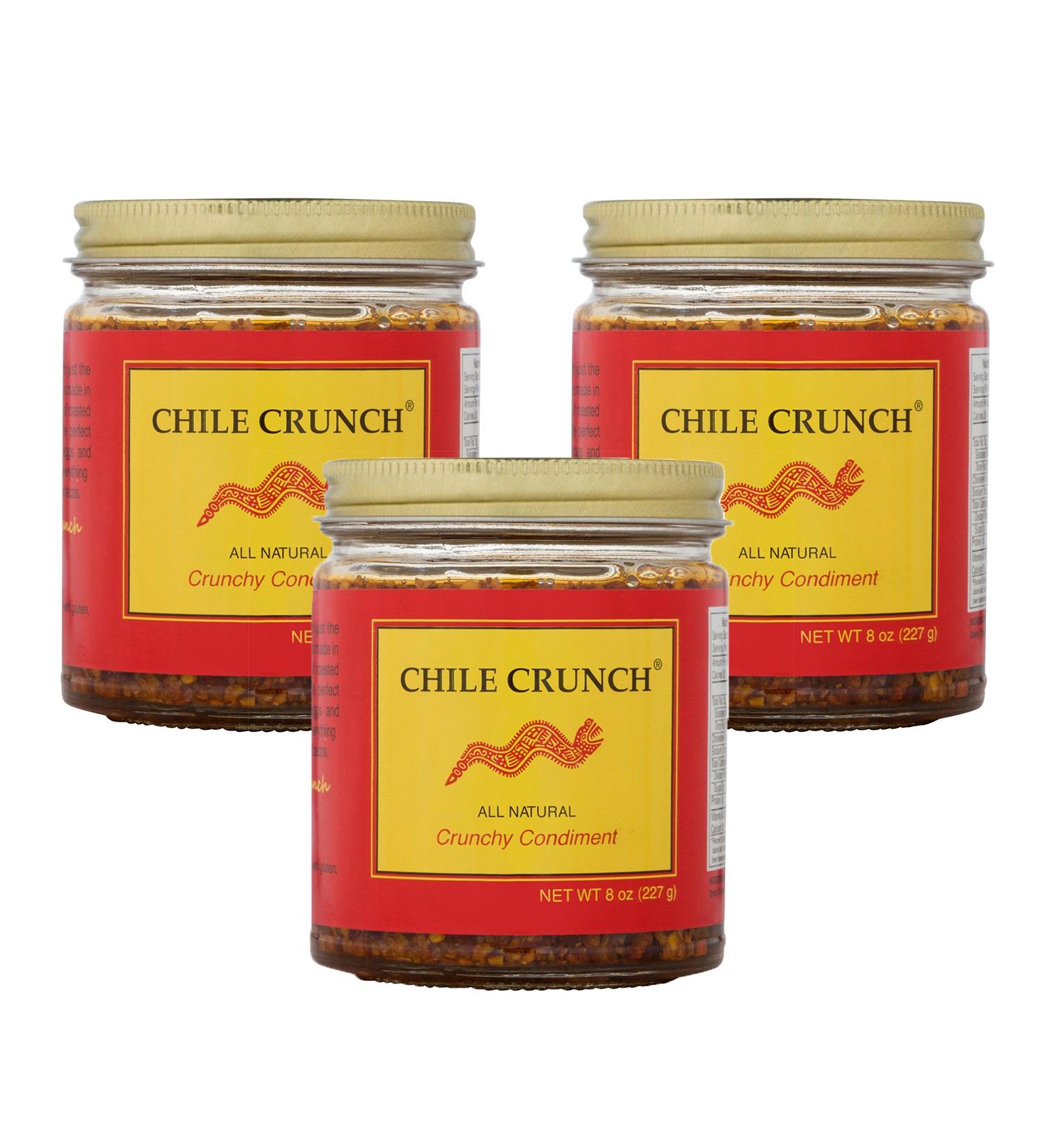 Chile Crunch Original - All-Natural Spicy Condiment - 3 Pack (8oz Each) - Buy Online on GoSupps.com