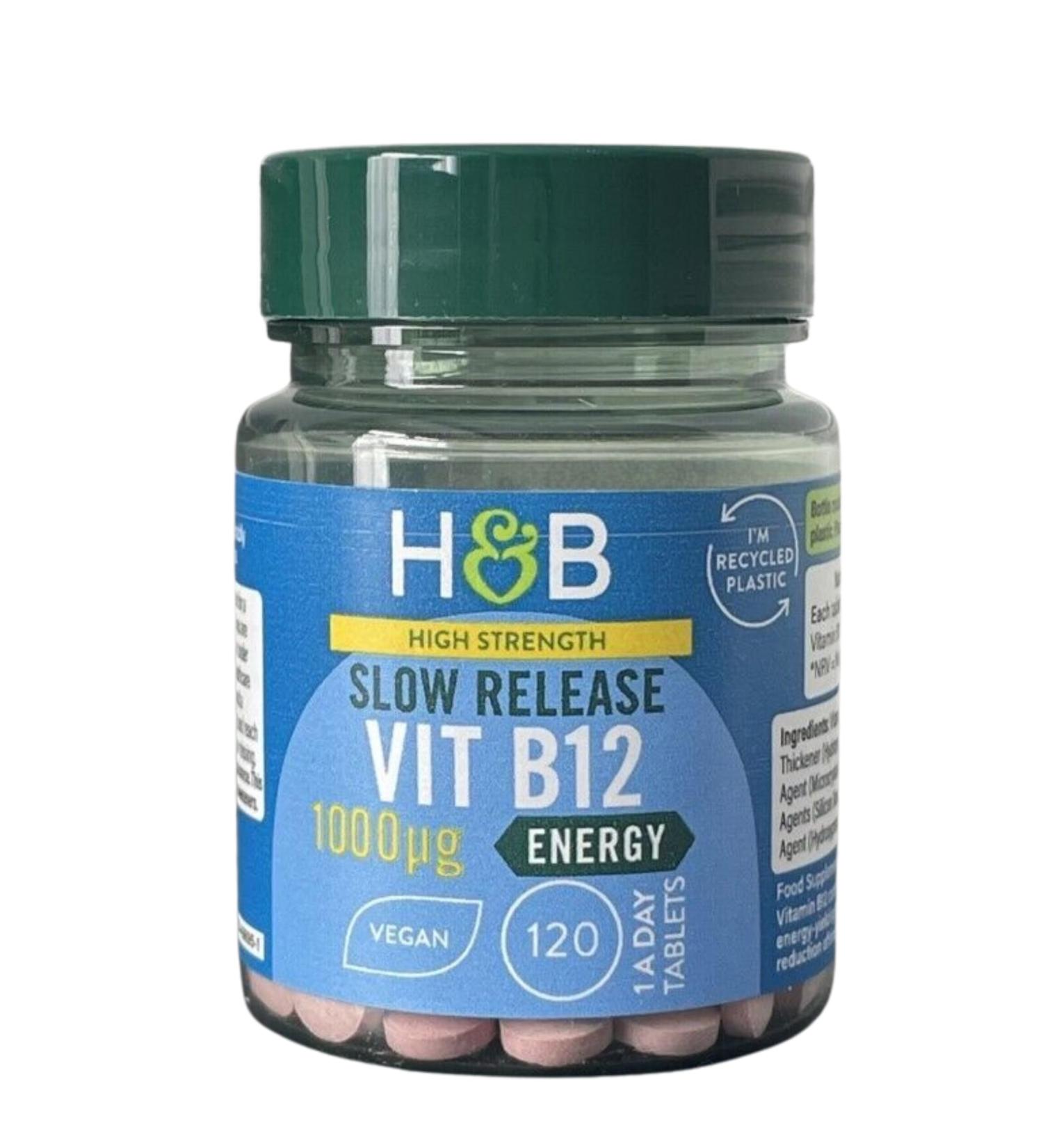 Holland & Barrett Timed Release Vitamin B12 100 Tablets 1000ug