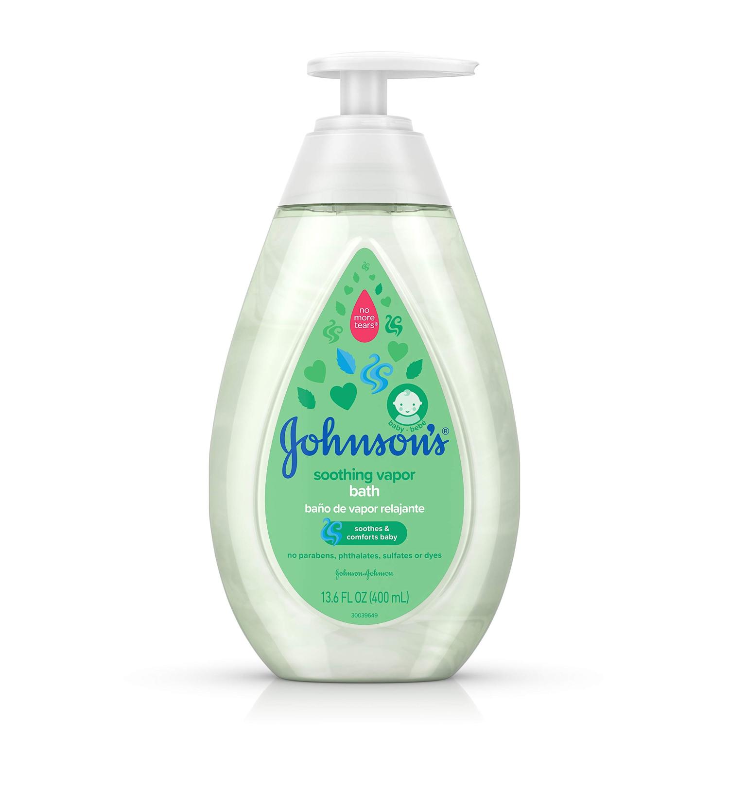 Johnson's Baby Soothing Vapor Bath 13.6oz (400ml) - Gentle Relief for Congestion - Buy Online on GoSupps.com