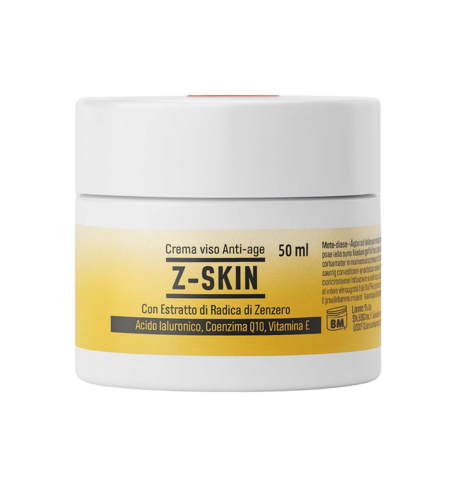  ALOHALABS Z-Skin Anti-Wrinkle Face Cream Anti-ageing with Hyaluronic Acid Ginger and Q10 Lifting Deep Hydration and Repolped Skin | 50 ml - Buy Online on GoSupps.com