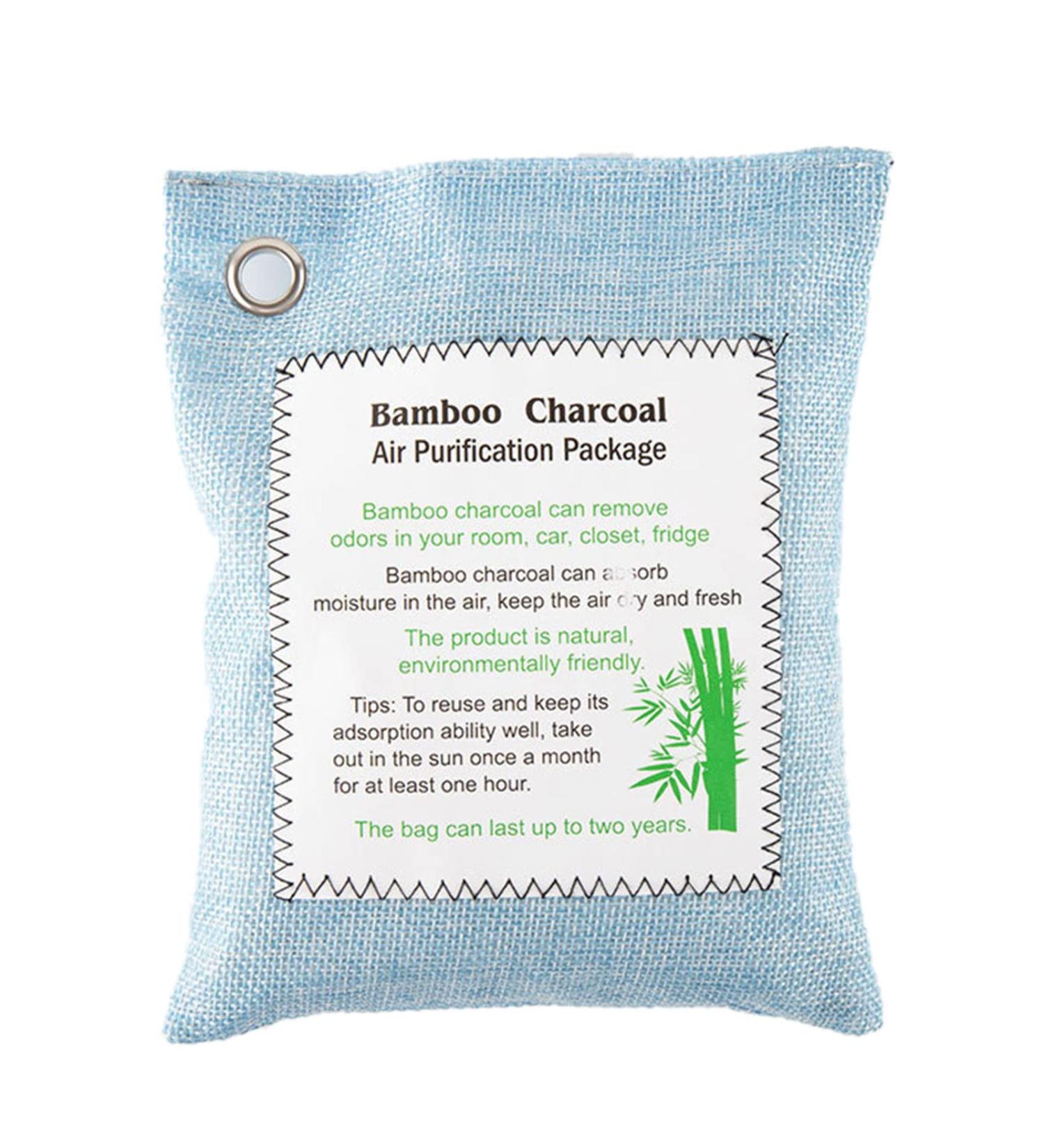 Bamboo Coal Bag - Natural Air Purifier & Odor Remover for Home Bedroom & Car | Moisture-Resistant Deodorant - Buy Online on GoSupps.com