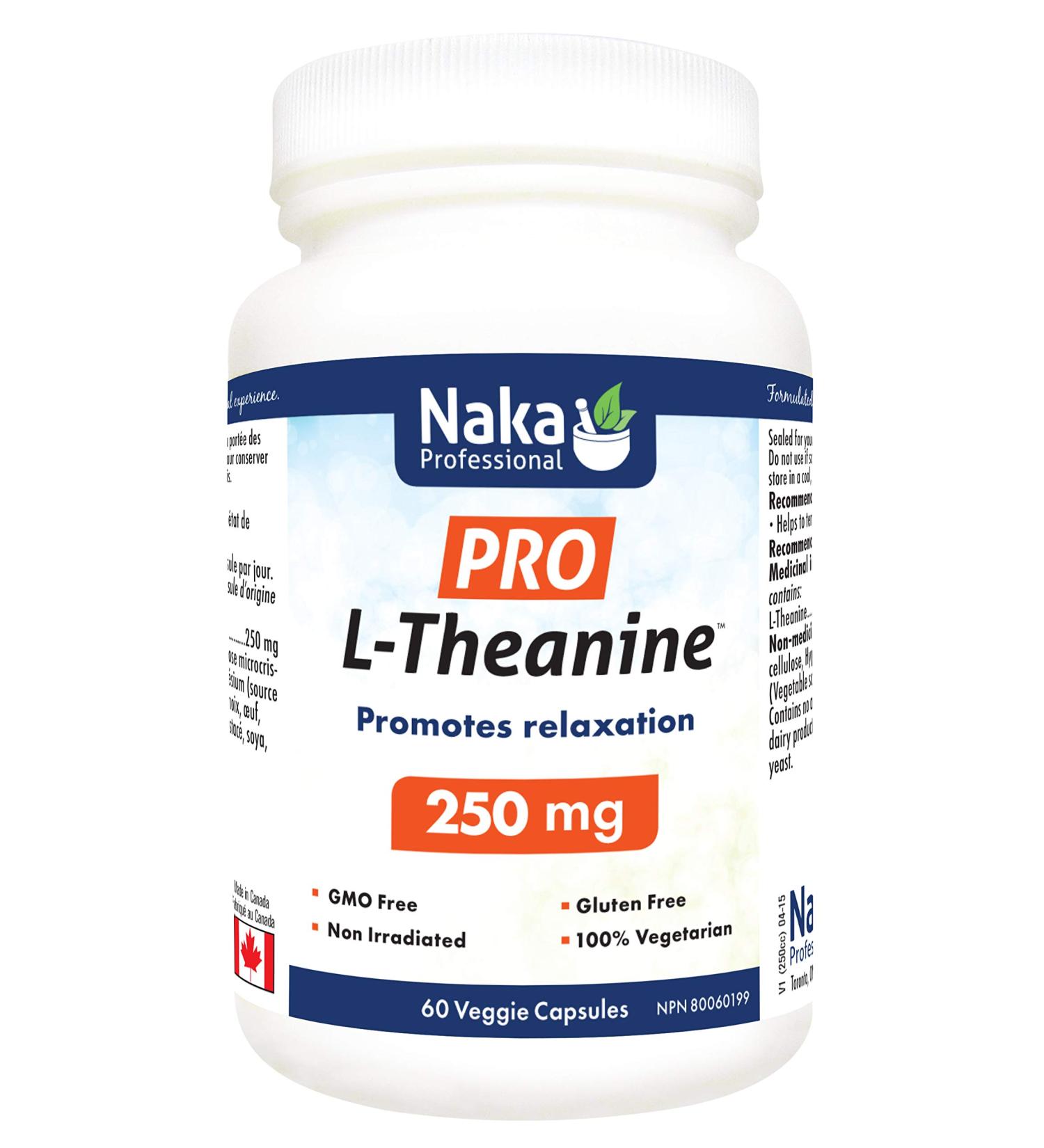 Naka Pro L-Theanine 250 mg - 60 veggie caps - Buy Online on GoSupps.com