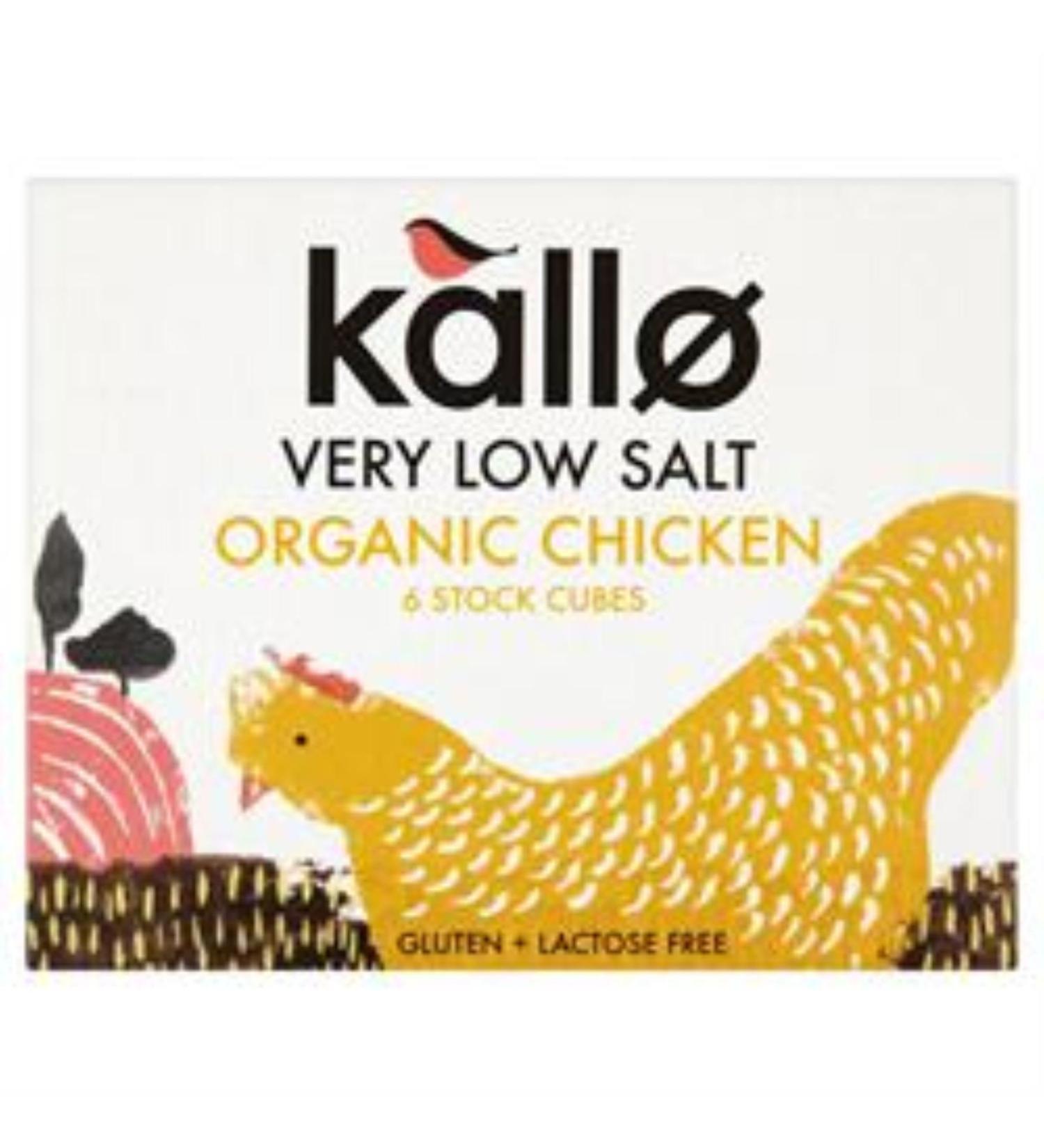 Kallo Org Chicken Broth Cubes L 51g
