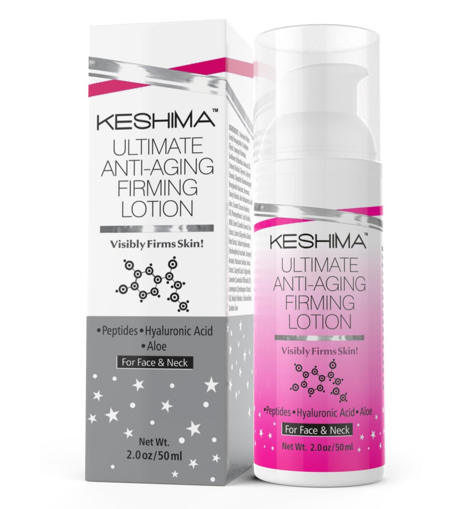 KESHIMA Face & Neck Firming Cream - Tighten Sagging Skin, Smooth Wrinkles - 2 Oz Scented - Buy Online on GoSupps.com