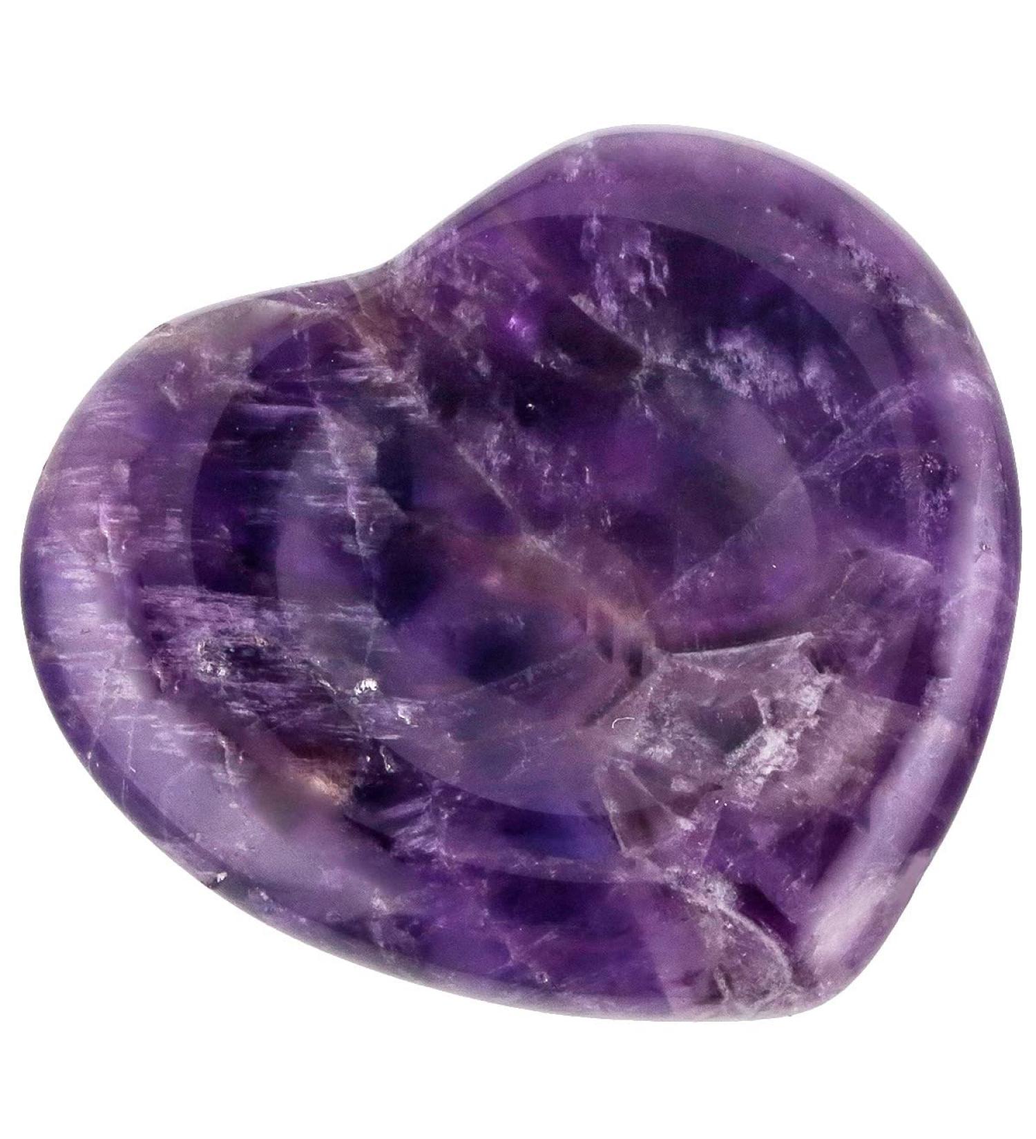 Kyeygwo Amethyst Reiki Healing Crystal Stone - Worry Stone for Meditation & Stress Relief | Pocket Palm Massage Stone - Shop Internationally! - Buy Online on GoSupps.com