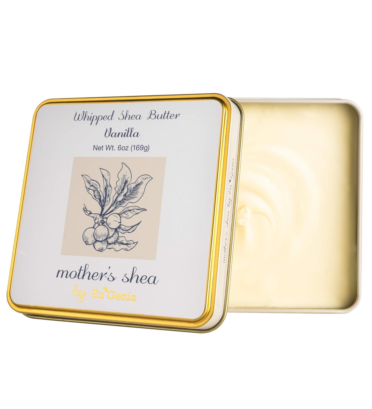 Organic Vanilla Shea Butter | 6 Oz Tin | 100% Pure Raw African Shea | Natural Skin & Hair Care - Buy Online on GoSupps.com
