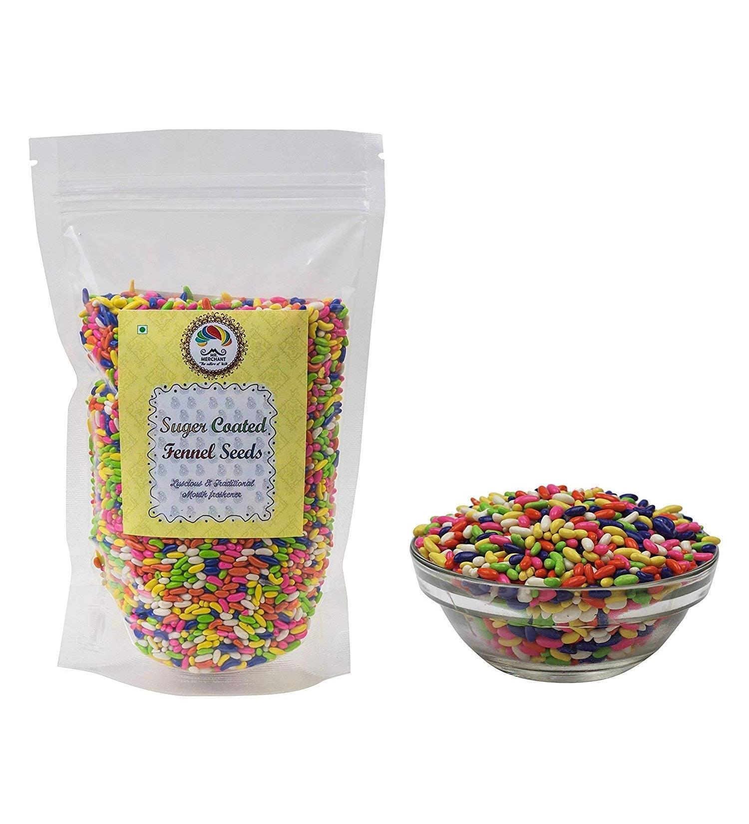 Mr. Merchant Sugar Coated Fennel Seeds 400gm_Packing May Vary