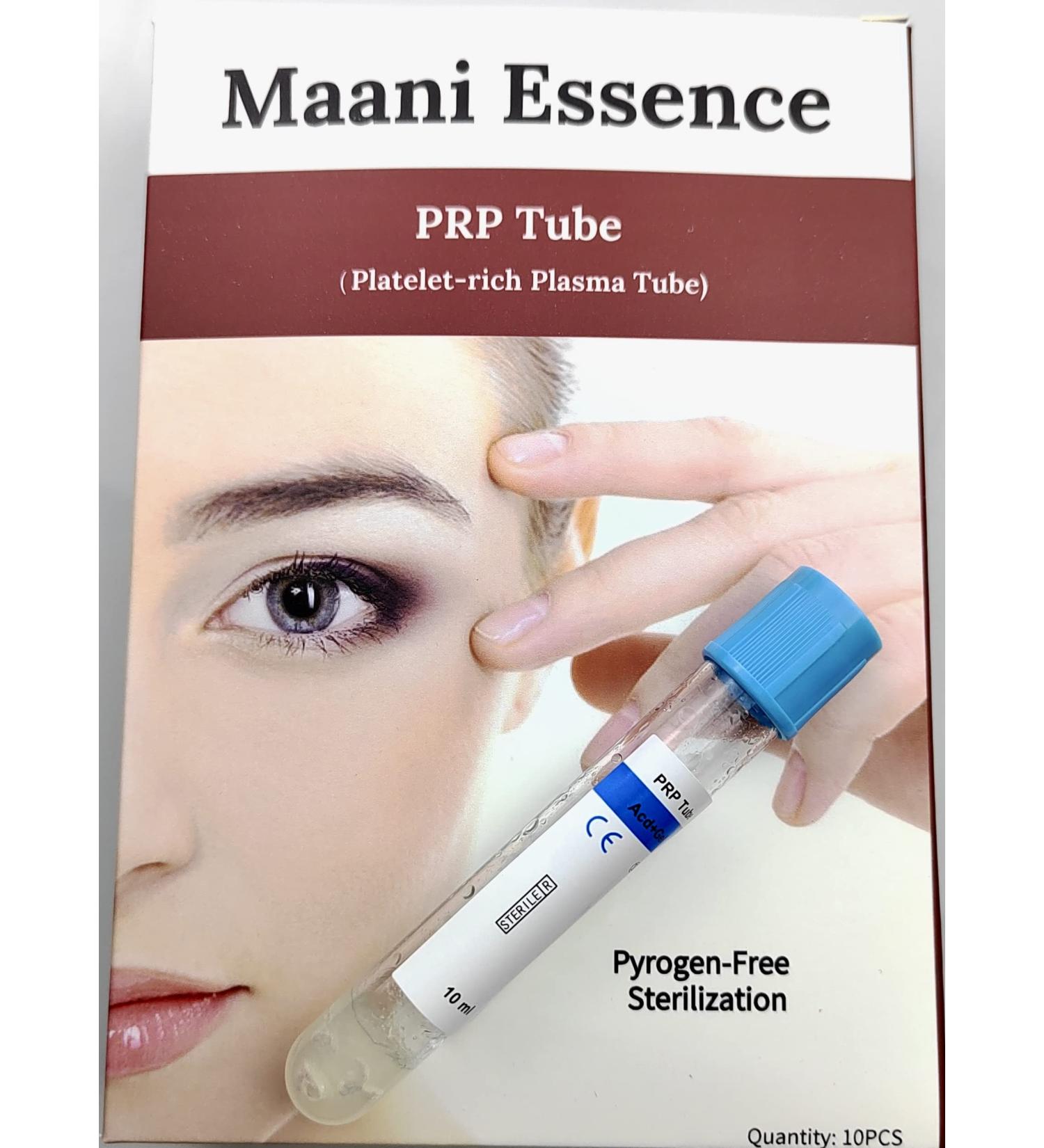 Maani Essence 10X 10ML Kit - Acid Bottom Negative Pressure Platelet Plasma with ACD Solution & Gel Serum | International Shipping Available - Buy Online on GoSupps.com