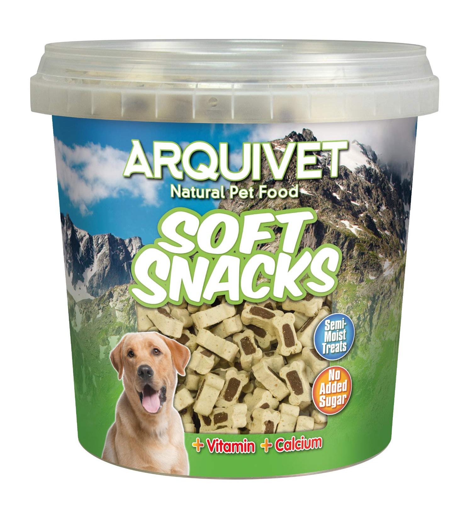 Arquivet Natural Soft Snacks in Bone Shape Mix of Lamb and Rice Flavors Dog Treats Dog Treats Dog Rewards and Treats 800 g - Buy Online on GoSupps.com