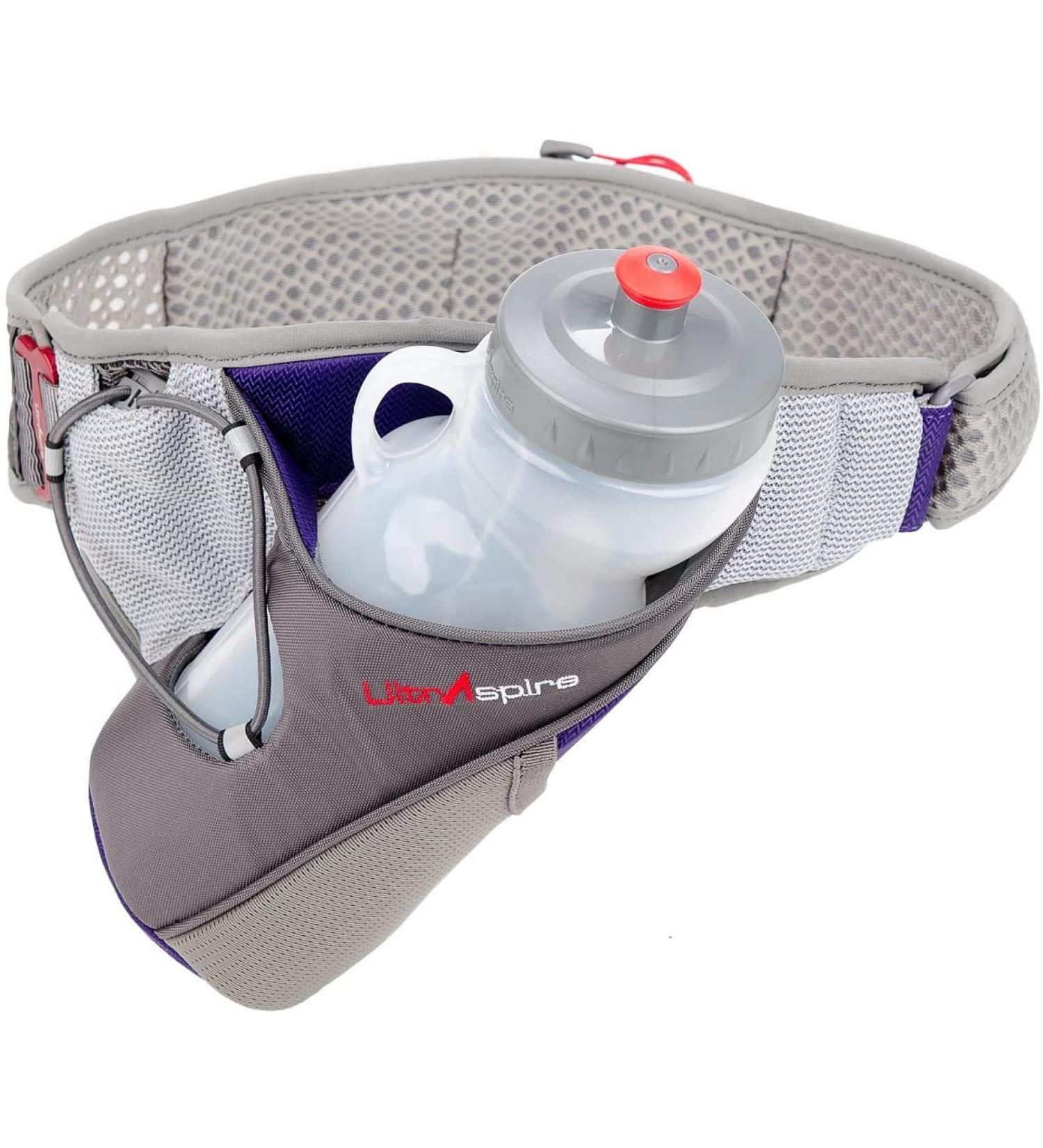 Ultraspire Nerve Hydration Running Belt Pack XL- 20 oz Bottle - Purple - Buy Online on GoSupps.com