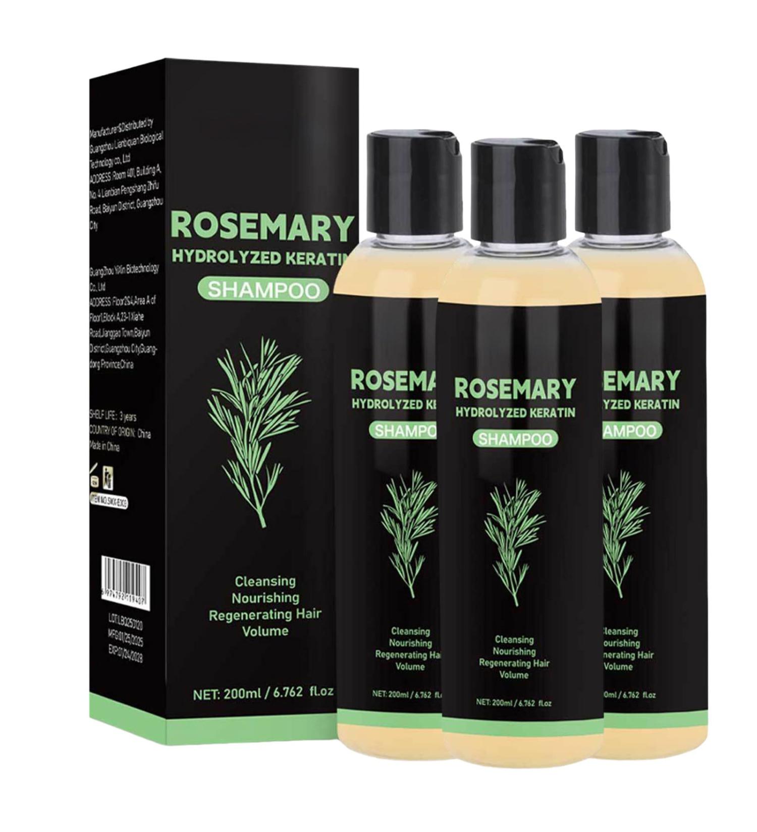 Rosemary shampoo for hair growth rosemary shampoo against hair loss deep cleansing restorative nourishing moisturizing for women and men 3 pieces 3 pieces - Buy Online on GoSupps.com