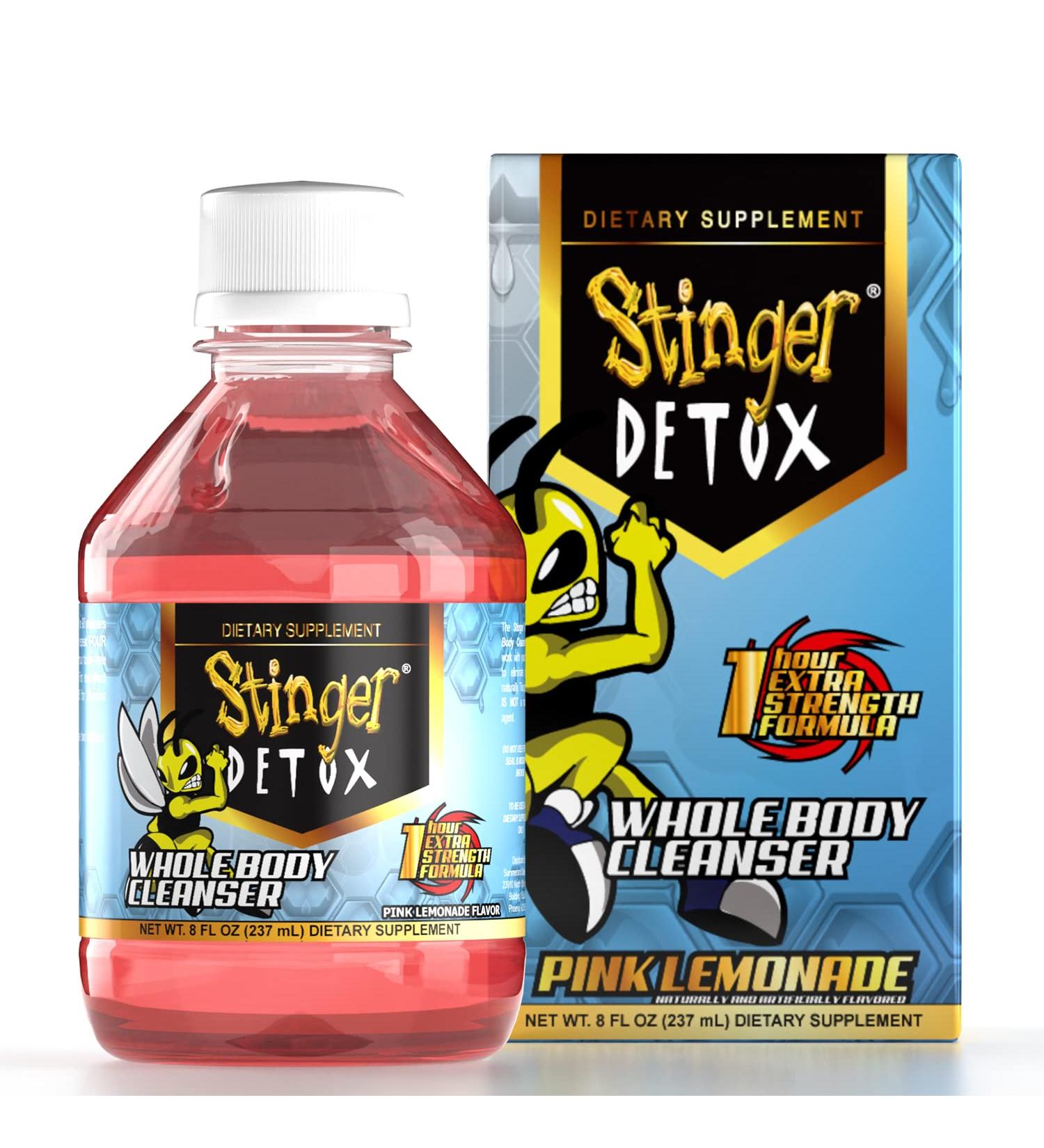 Stinger Detox 1 Hour Extra Strength Drink - Pink Lemonade 8 FL OZ Liquid - Buy Online on GoSupps.com