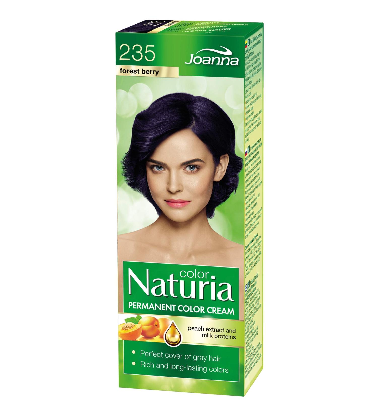 Naturia Permanent Hair Dye Cream - All The Good From Milk Proteins and Peach Extract - Premium Quality Hair Colour - For Soft and Shiny Hair - Long Lasting Hair Colour - Forest Berry - Buy Online on GoSupps.com