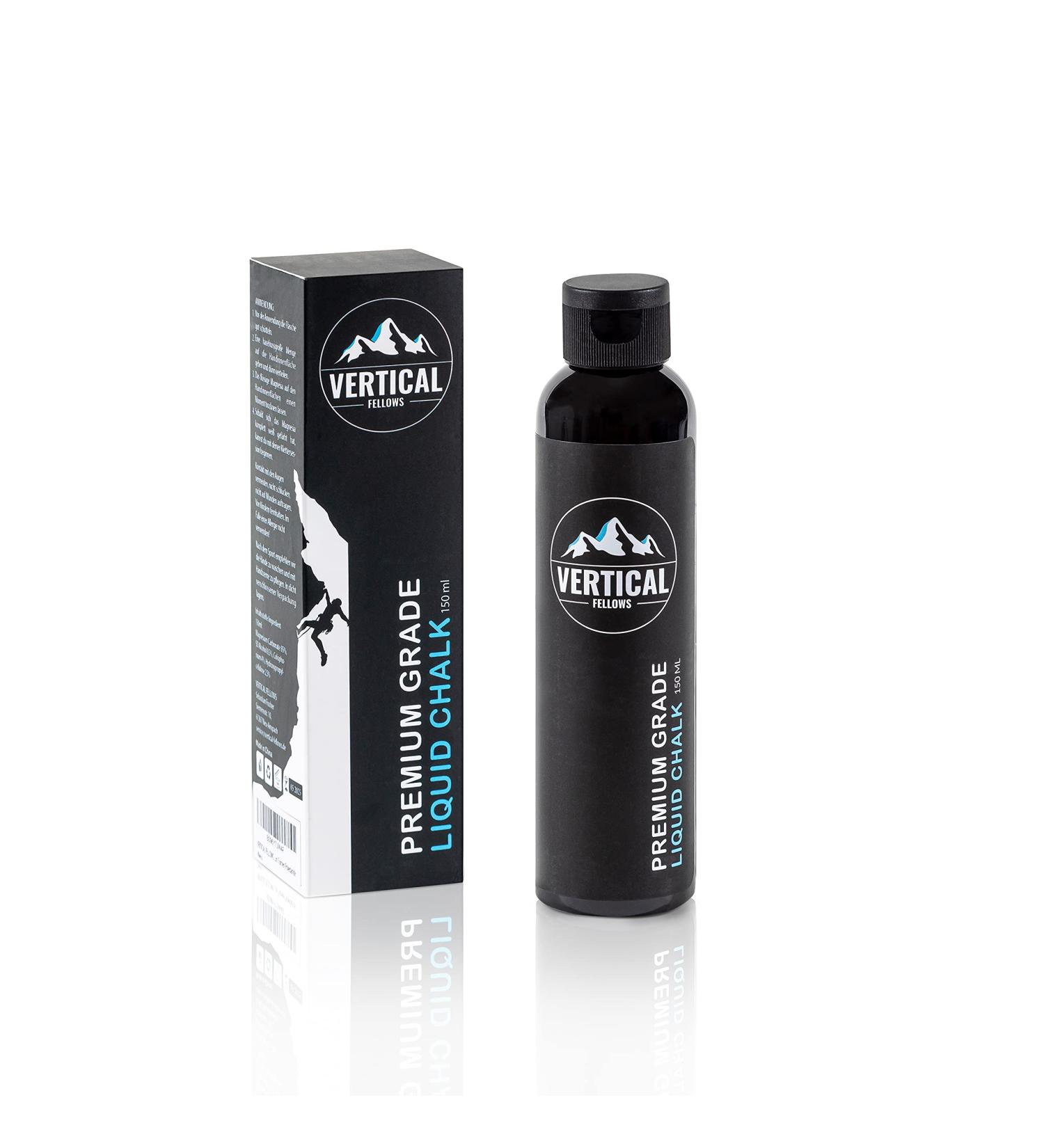 Vertical Fellows Liquid Chalk - 150ml | Best for Climbing Bouldering Weightlifting & Crossfit | Dermatest Approved - Buy Online on GoSupps.com