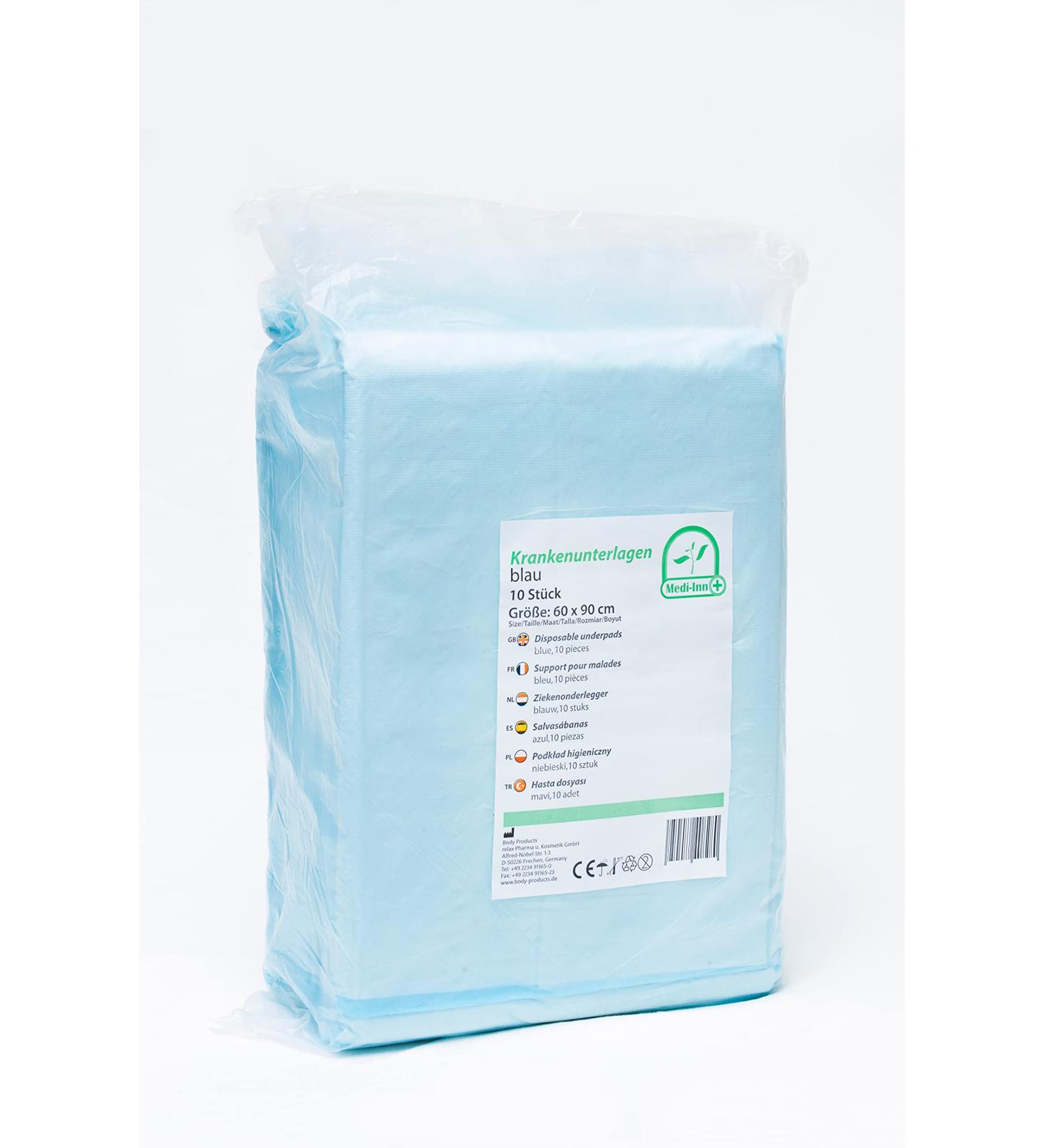 Medi-Inn Disposable Medical Pads | 60x90 cm 6-Ply - Pack of 10 - International Shipping Available - Buy Online on GoSupps.com