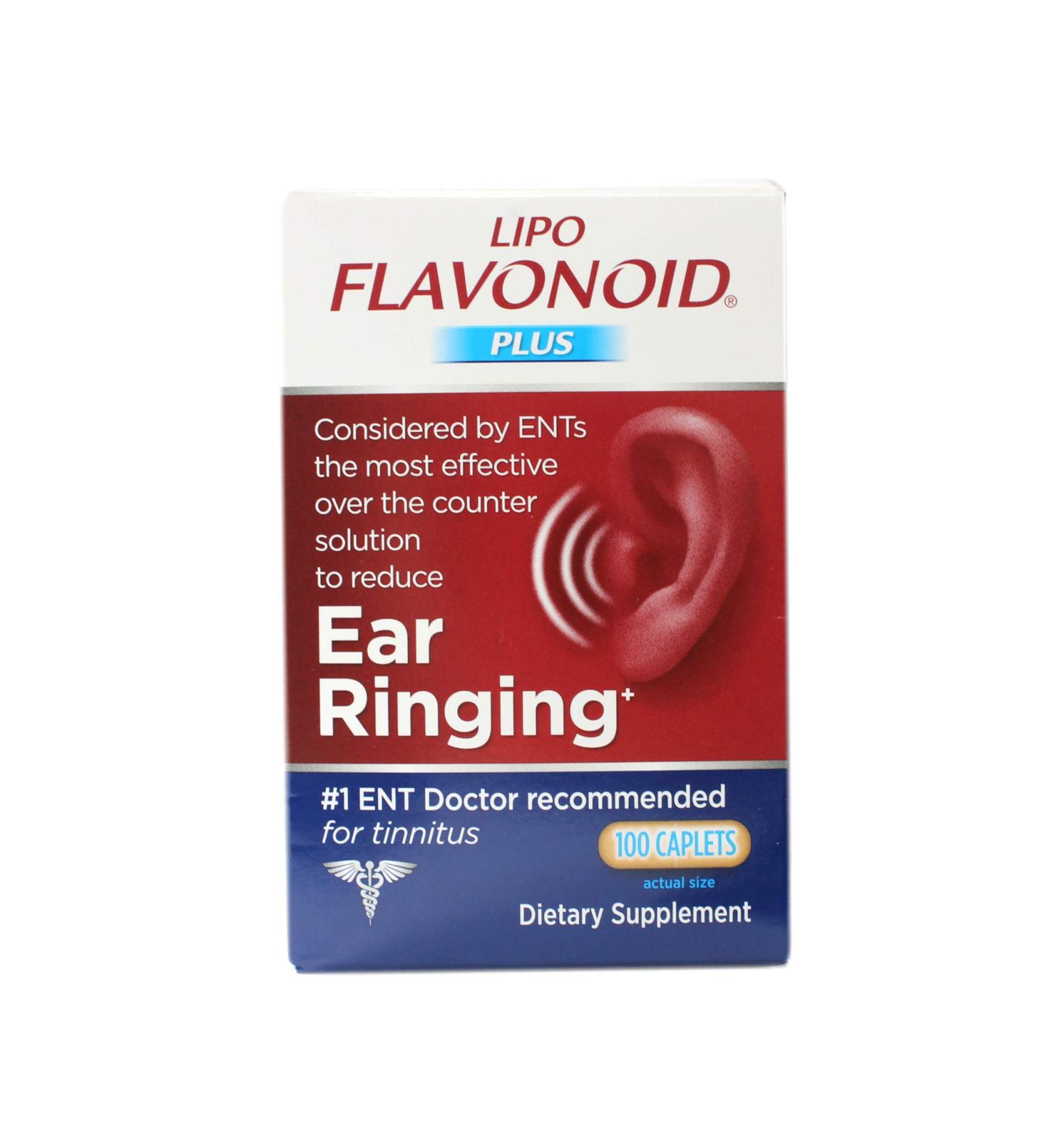 LipoFlavonoid Plus Extra Strength Ear Health Formula - 100 Caplets | DSE Healthcare Solutions - Buy Online on GoSupps.com