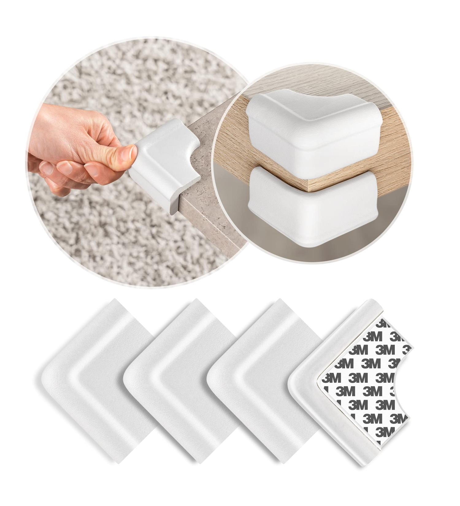 Reer Corner Protector Soft - 4 Pieces Bite-Proof Safe Tested White | International Shipping Available - Buy Online on GoSupps.com