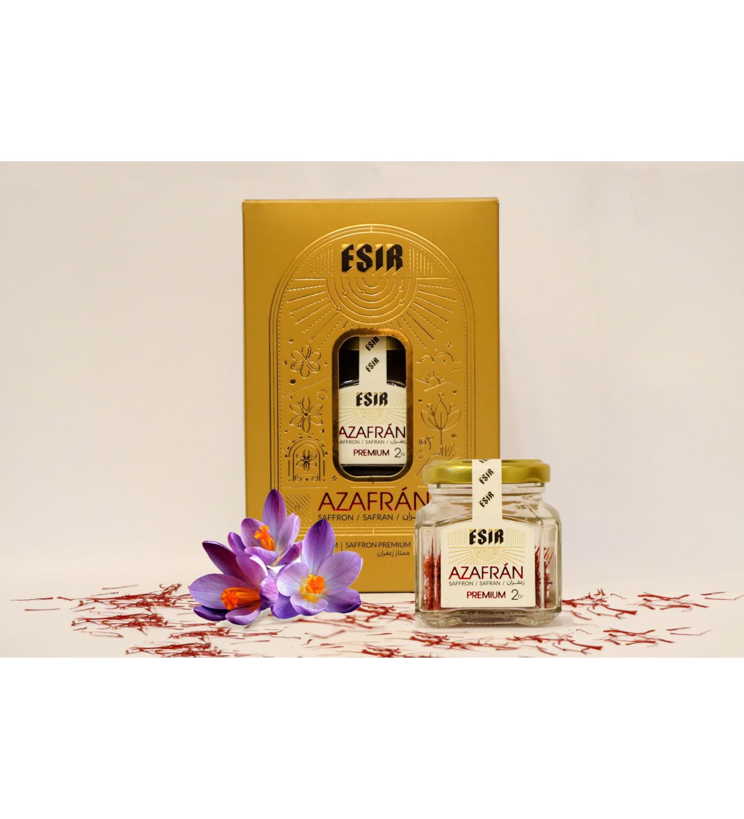 Esir Premium Saffron Yarns Saffron Pistils 100% Pure Natural | Delicate Taste and Vibrant Color | 2g - jar of 1| - Buy Online on GoSupps.com