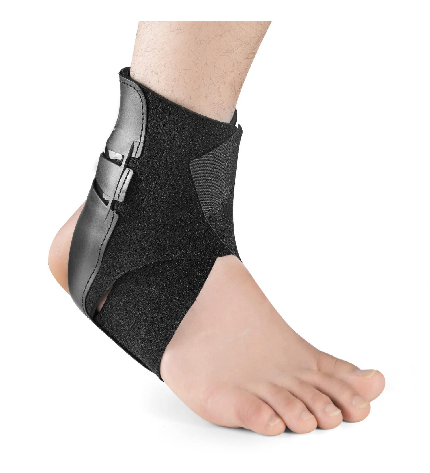 Sprained Ankle Support Brace for Men & Women - Injury Recovery Stabilizer for Basketball Volleyball & Soccer - M-Right - Buy Online on GoSupps.com