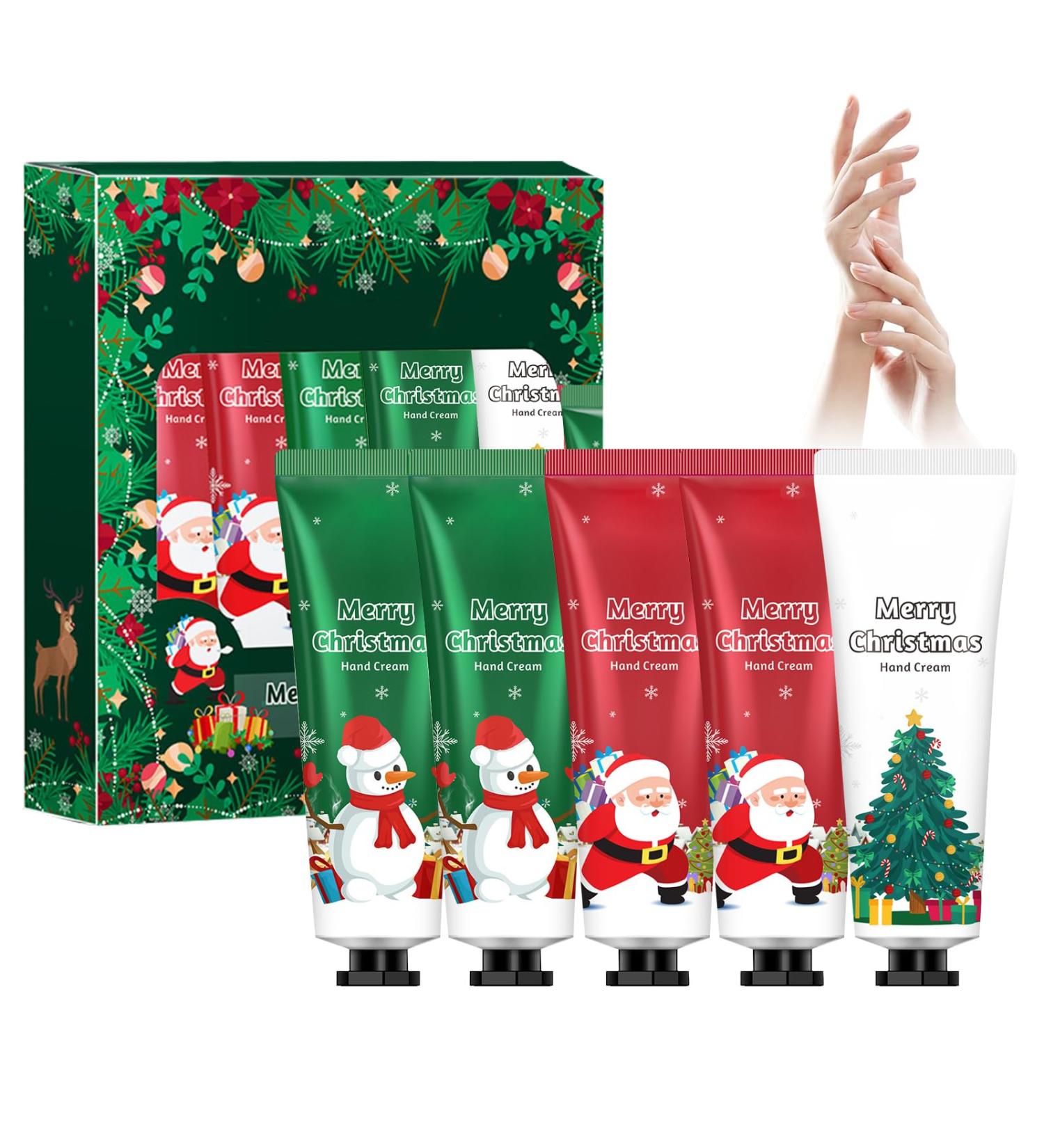 Horuili 5 hand creams Christmas gift set for hand cream winter hand cream moisturizing hand cream Christmas hand cream caring moisturizing - Buy Online on GoSupps.com