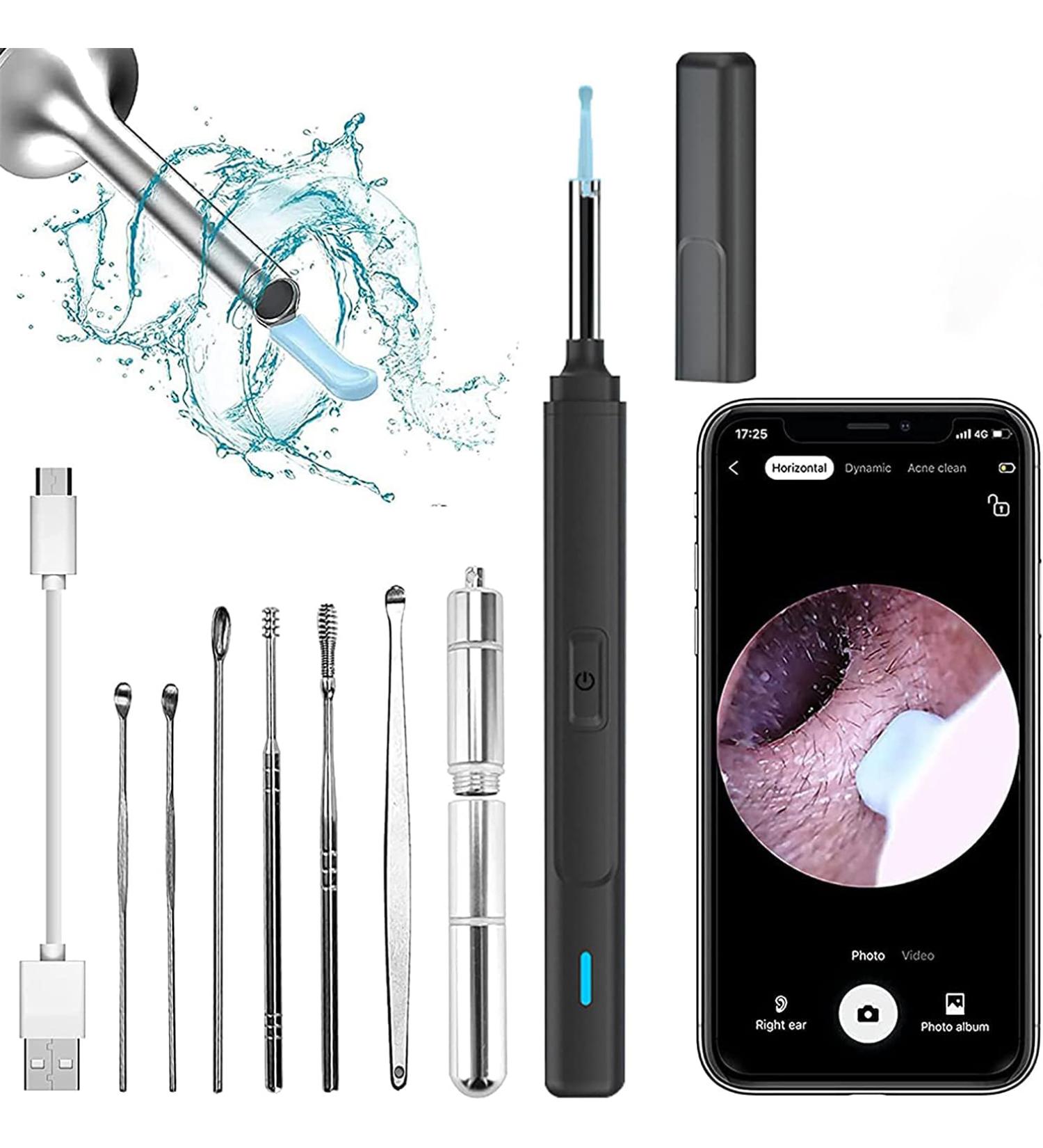 Earwax Removal Kit with 1920P FHD WiFi Camera - Ear Cleaner Otoscope for Adults & Kids - Buy Online on GoSupps.com