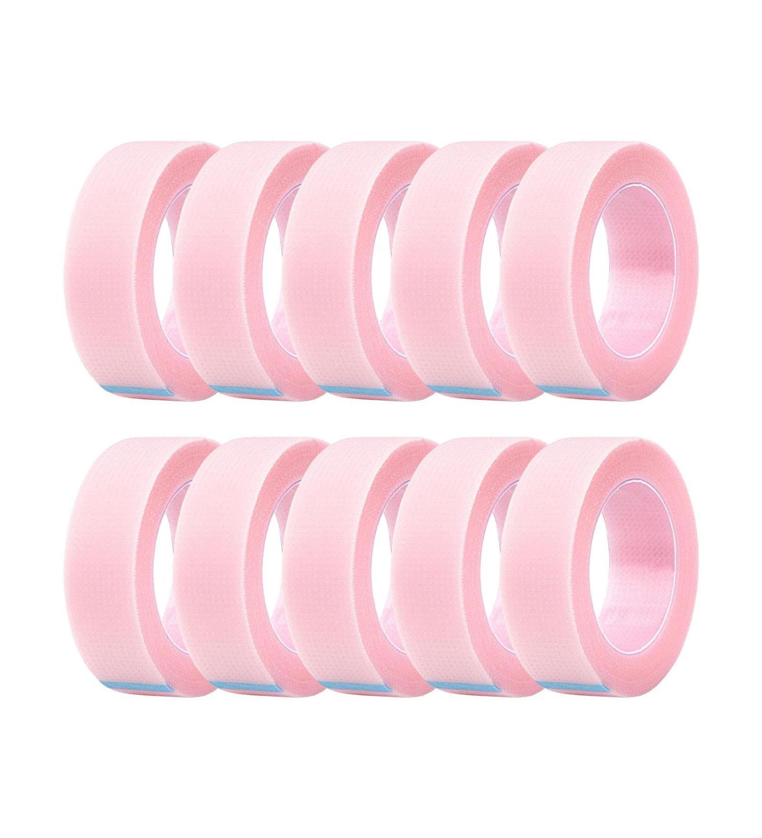 Grafting Eyelash Tape | Lash Extension Adhesive Tapes - Portable Lashes Tool Grafting Eyelash Isolation Tape for Women and Girls Shakven 10 packs Pink - Buy Online on GoSupps.com