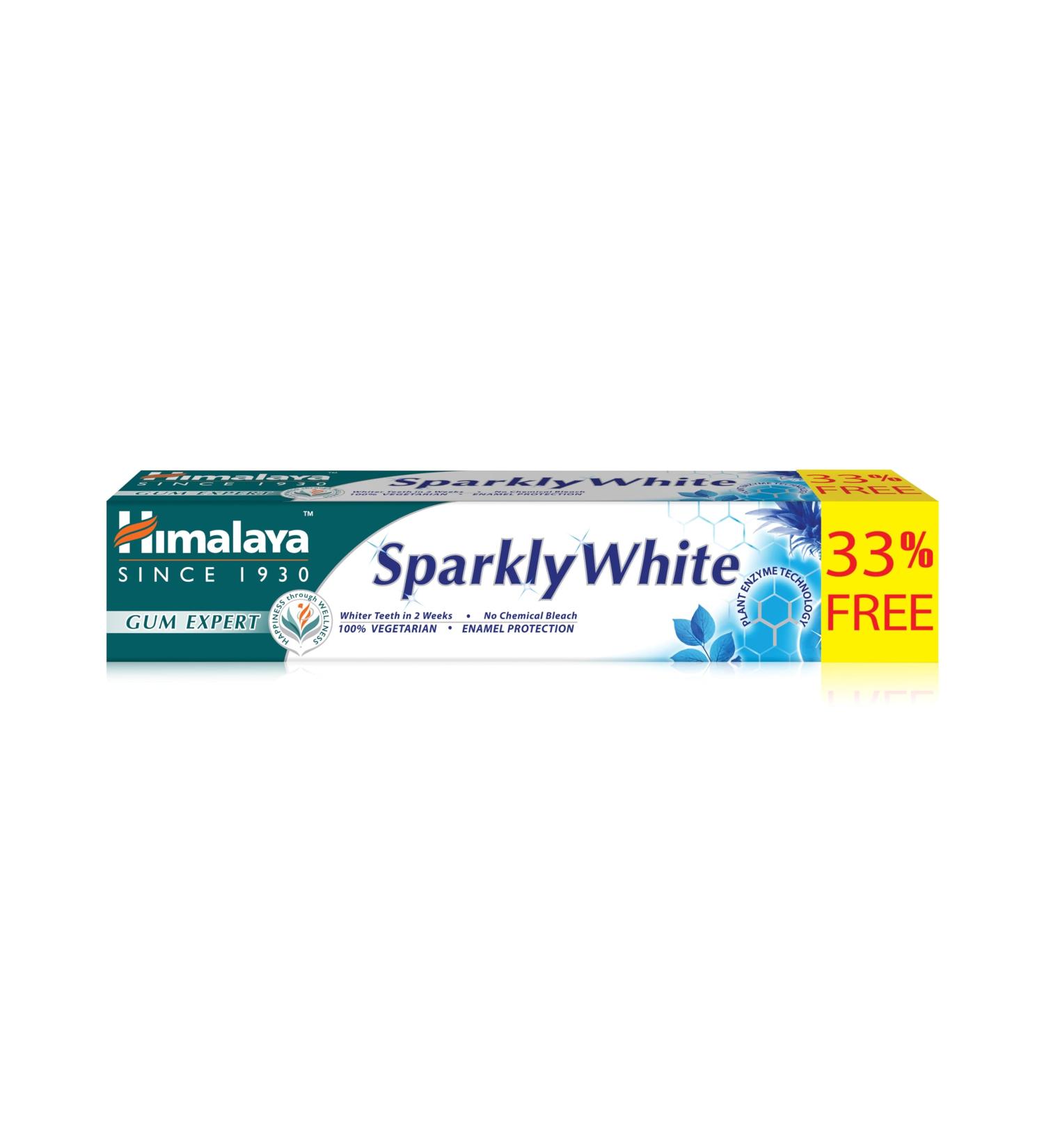 Himalaya Sparkly white herbal toothpaste 100 ml (1 pack)Packing may vary