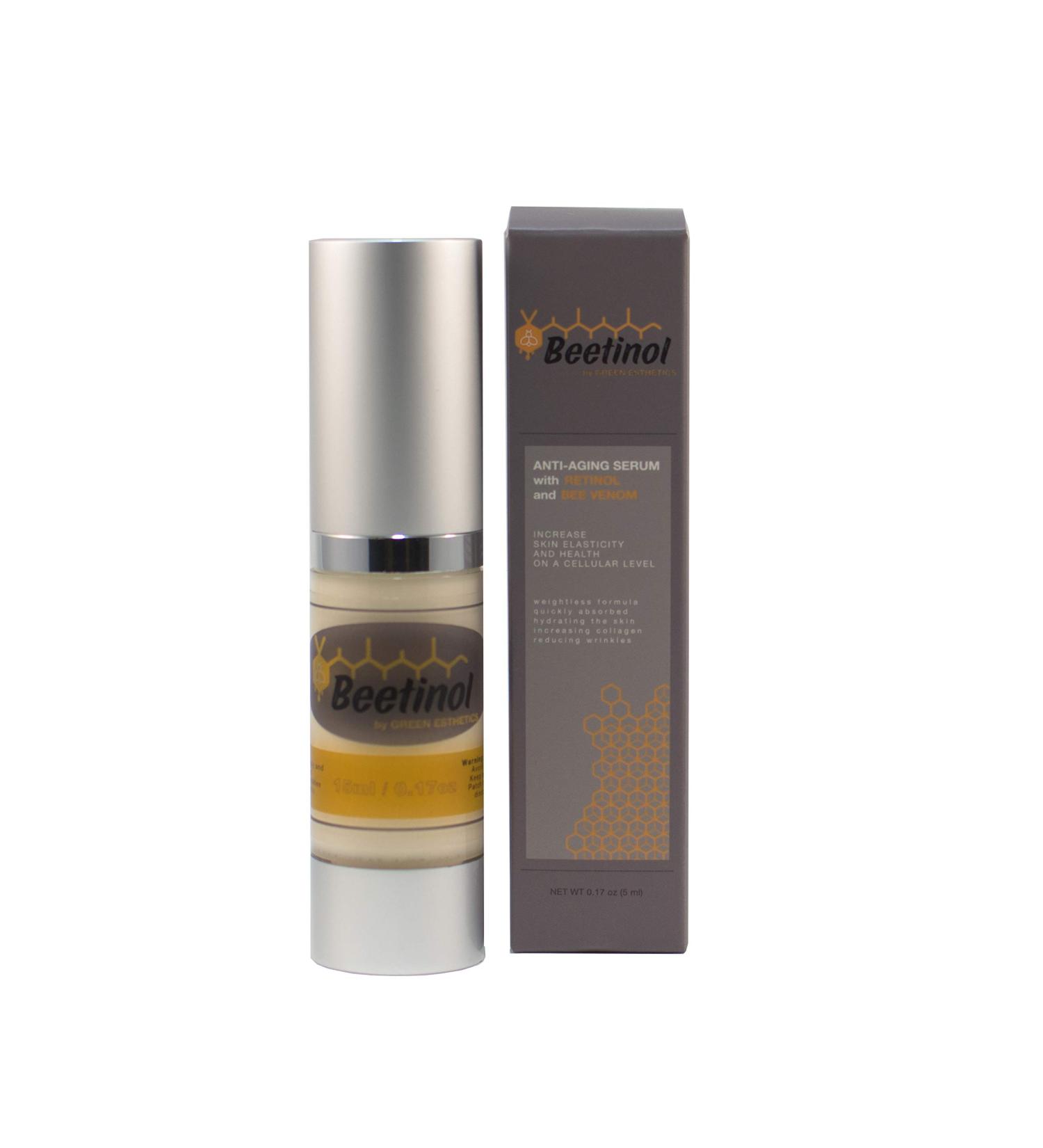 All-in-One Eye & Face Serum - Bee Venom Retinol Peptides Hyaluronic Acid & Vitamin C for Wrinkles Dark Circles & Puffiness - Buy Online on GoSupps.com