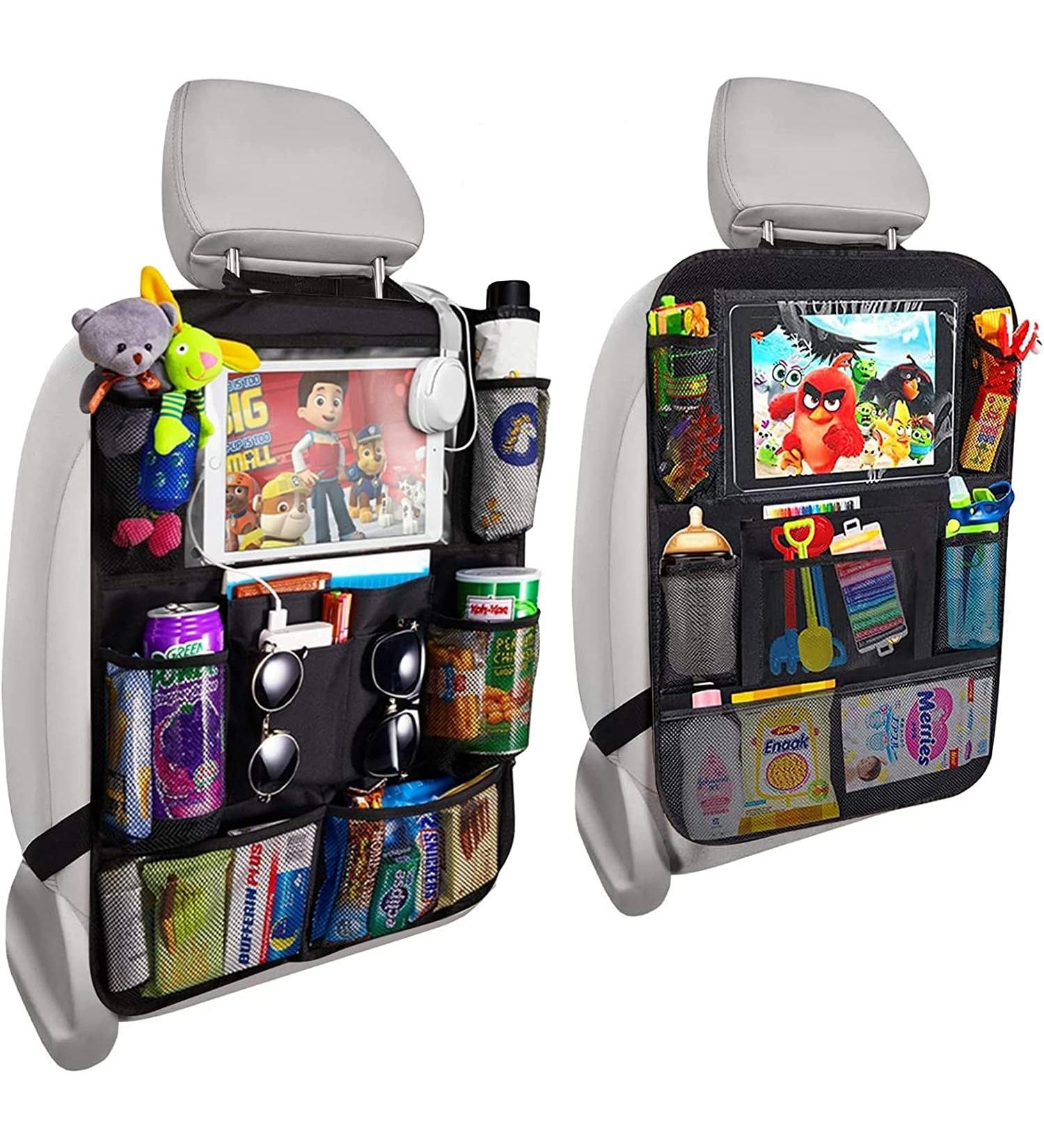 Lovpis Back Seat Car Organizer 2-Pack | Waterproof 600D Storage Bags for Kids | Travel Accessories & Back Seat Protection - Buy Online on GoSupps.com