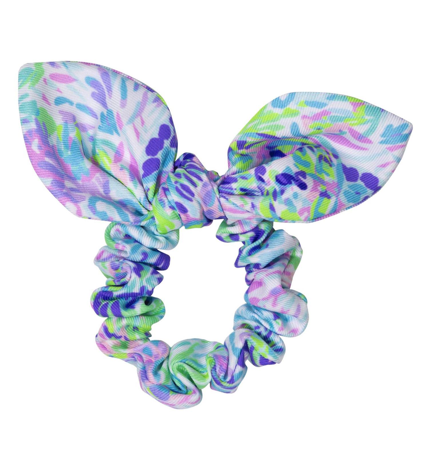 Lilly Pulitzer Purple/Blue Hair Tie Scrunchie with Bow Detail - Shell of a Party - Buy Online on GoSupps.com