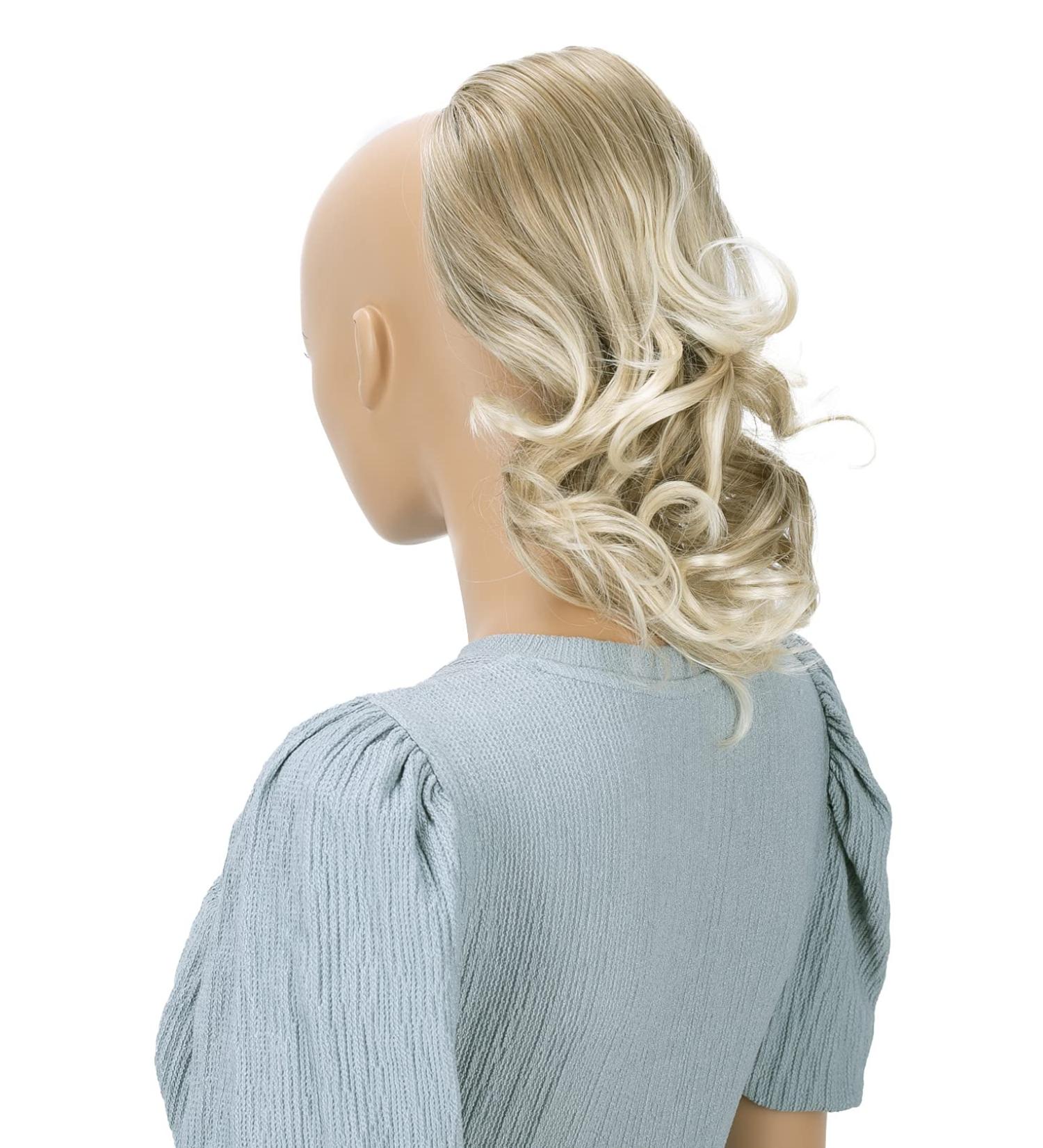 CAISHA 30cm Mia Braid Hair Extension - Voluminous Wavy Blond Mix Hairpiece with Cord Closure | #PH4a & #27T613 - Buy Online on GoSupps.com