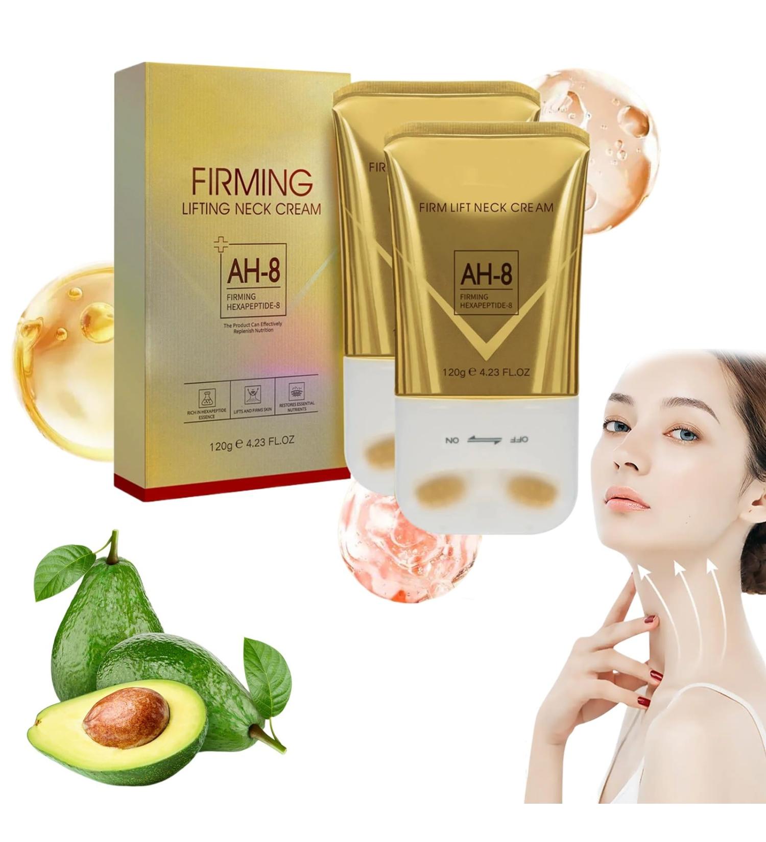 Ah-8 Firming Neck Cream Yvz 2025 New Upgrade Neck Firming Cream Tightener for Crepey Skin Body Care Moisturizing(2pcs) - Buy Online on GoSupps.com