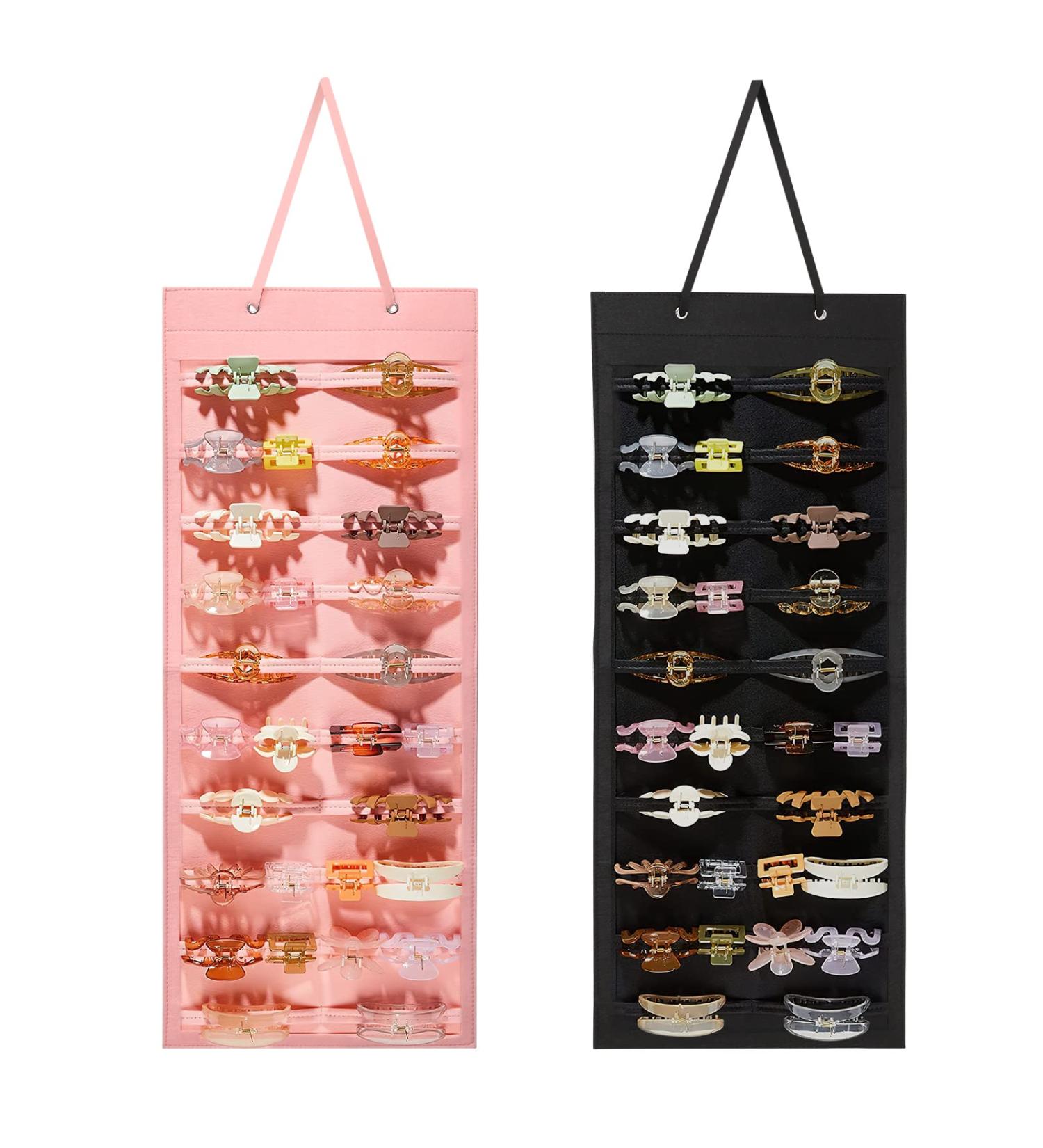 2pcs Large Claw Clip Organizer for Women and Girls - Hair Clip Storage Holder for Wall, Door, Closet - Buy Online on GoSupps.com