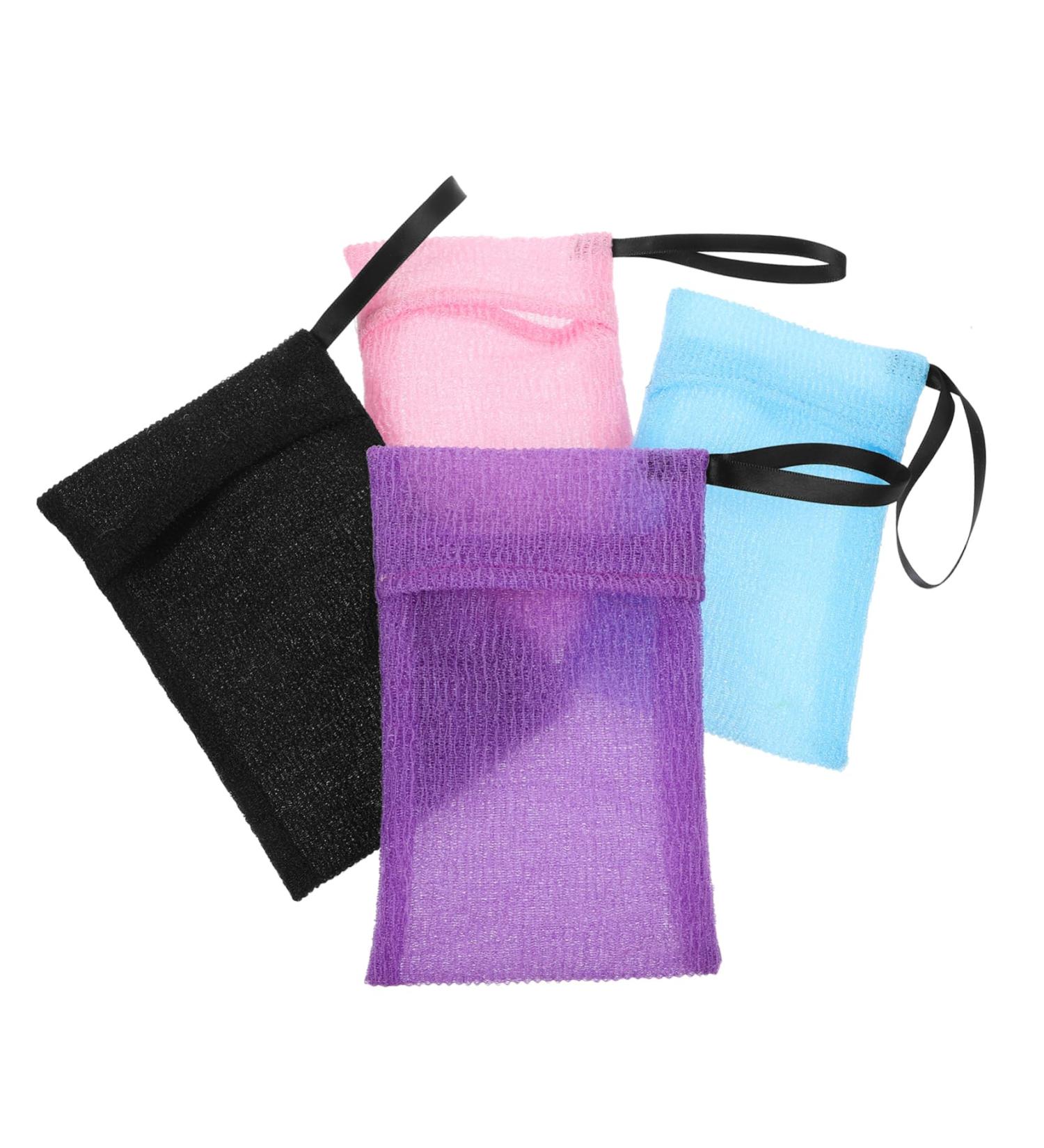 CANIGHT 4pcs Soap Bag Soap Net Soap Pouch for Bar Soap Shampoo Bar Pouch Soap Pouch for Shower Nylon - Buy Online on GoSupps.com