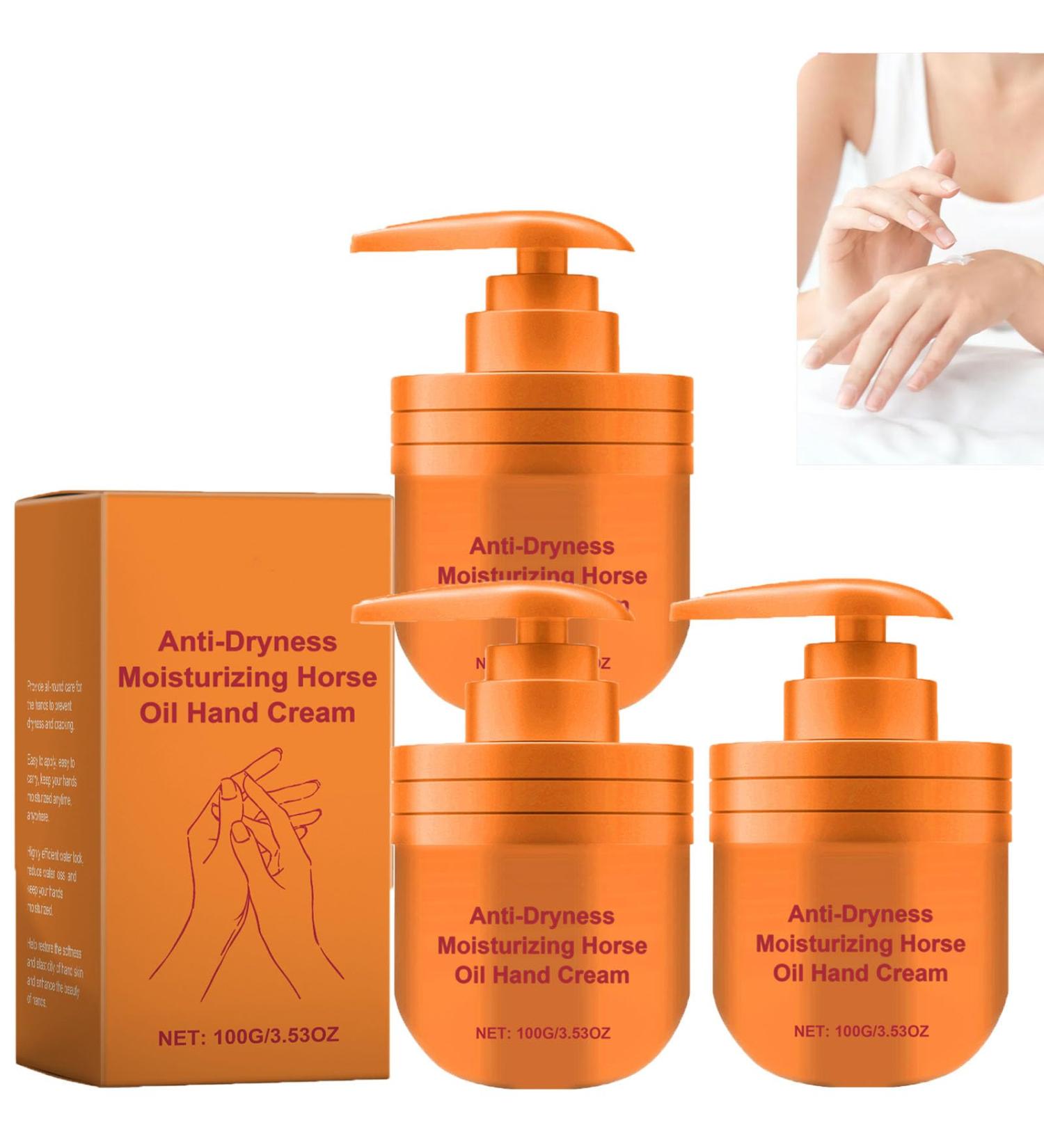 Horse Oil Moisturizing Anti-Dryness Hand Cream Horse Oil Moisturizing Anti-Dryness Hand Cream Horse Oil Moisturizing Hand Cream (3pcs) - Buy Online on GoSupps.com