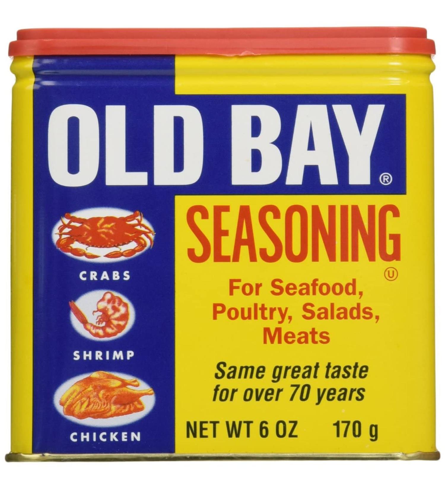 Old Bay Seasoning Can 6 oz - Authentic Maryland Spice Blend - Buy Online on GoSupps.com