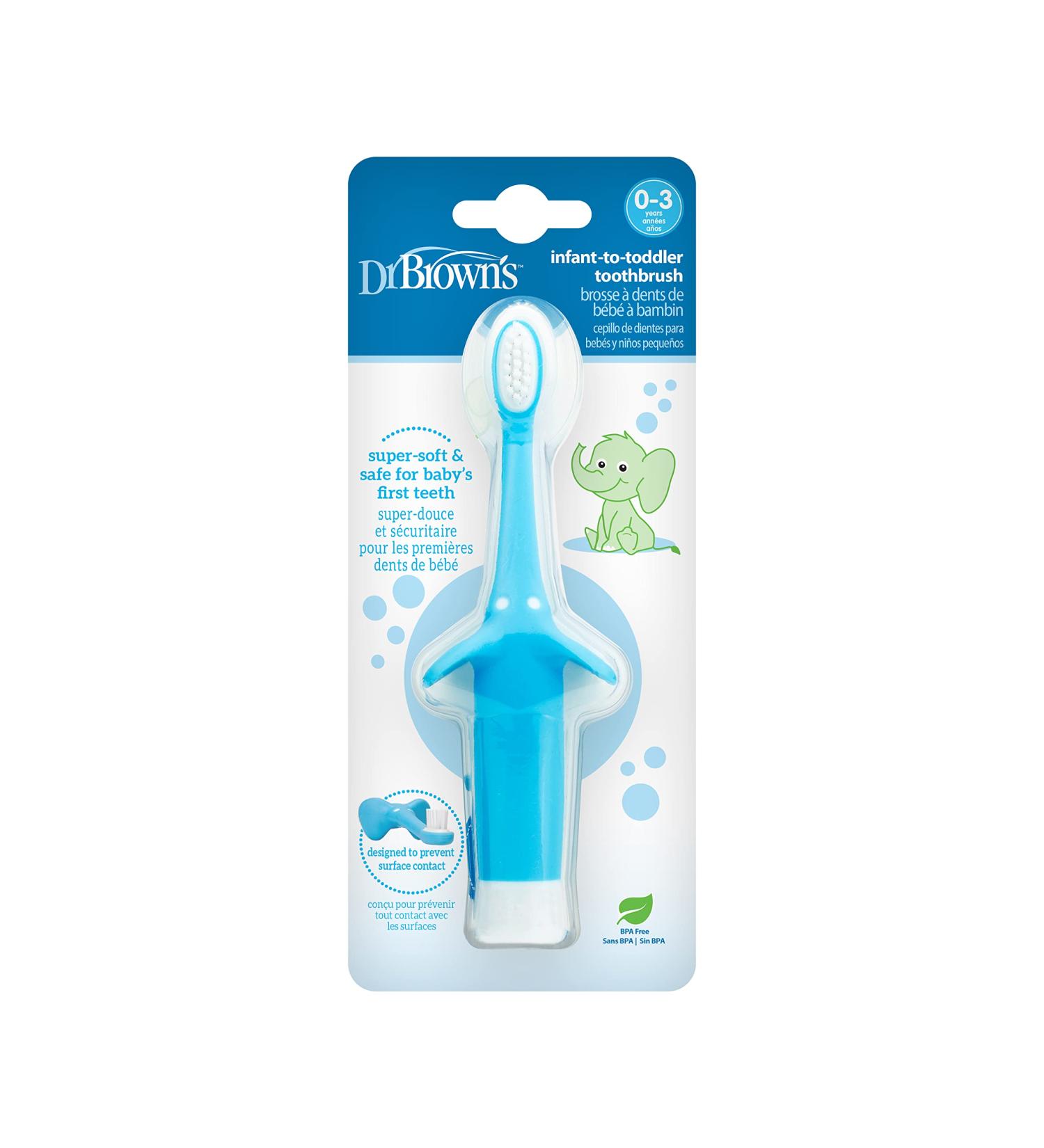 Buy Dr. Brown's Blue Toothbrush - Best International Shipping & Quality Care - Buy Online on GoSupps.com