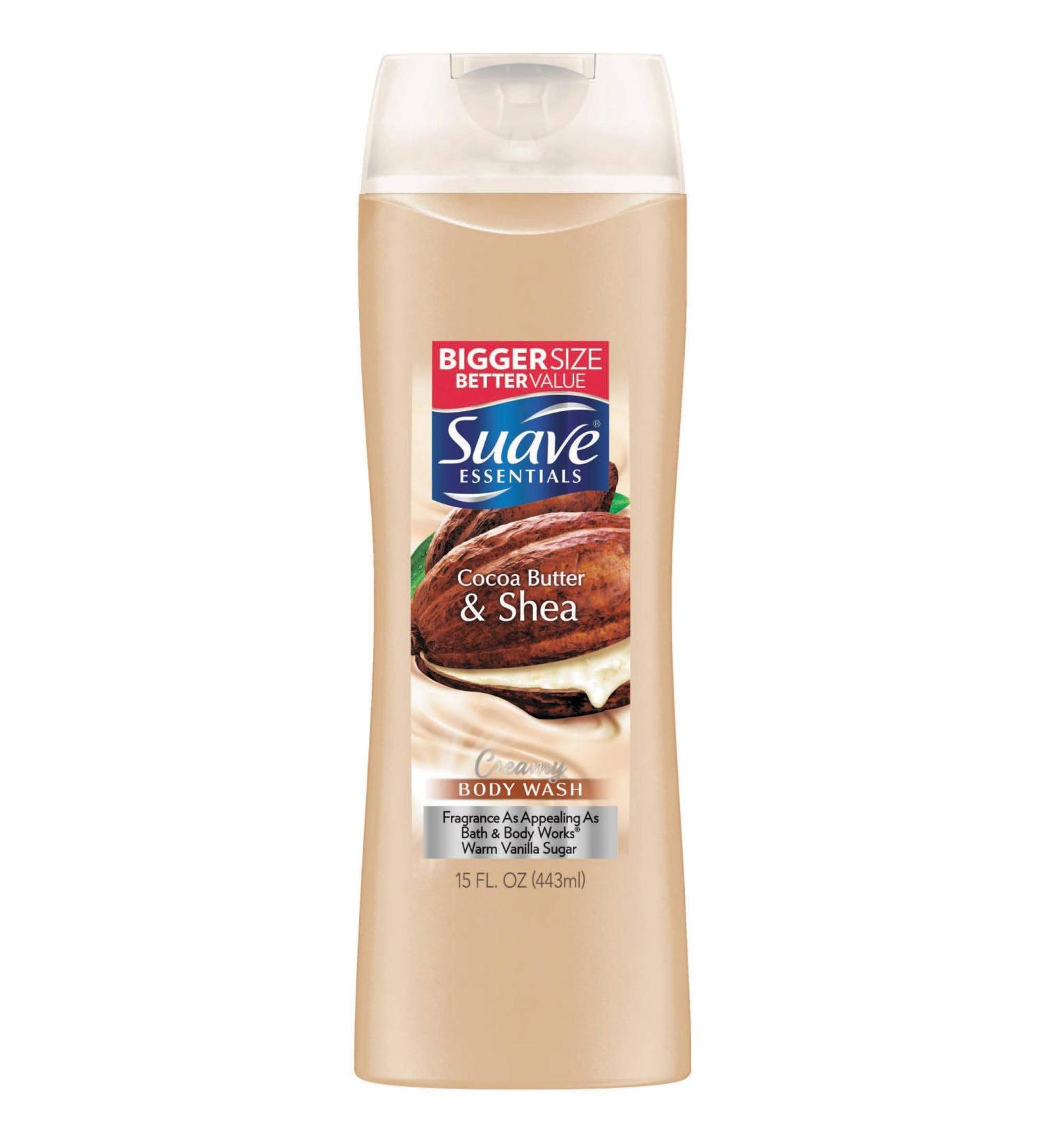 Suave Naturals Creamy Cocoa Butter & Shea Body Wash 15 Ounce