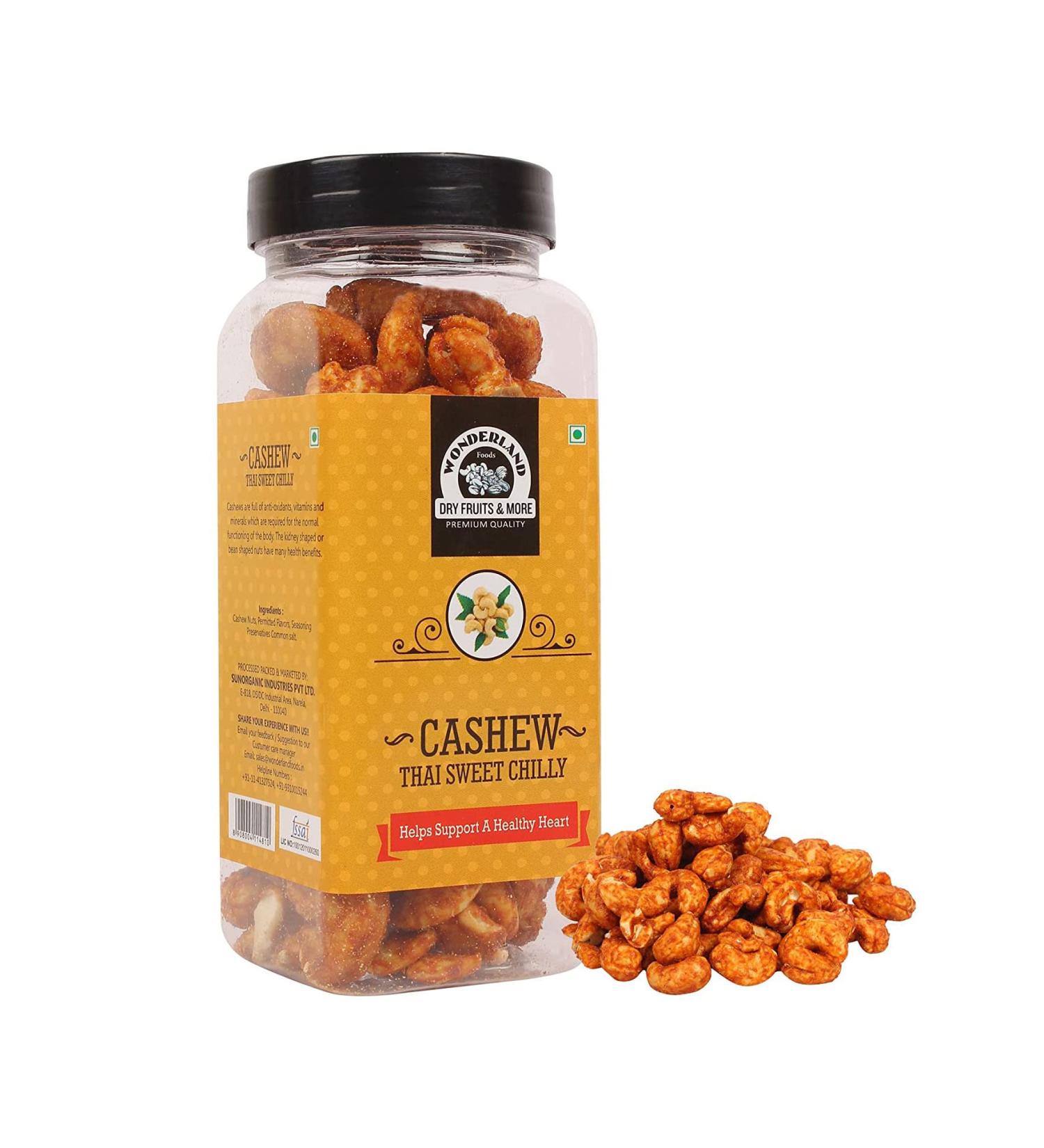Wonderland Foods - Thai Sweet Chilly Flavoured Cashew (Kaju) 150g