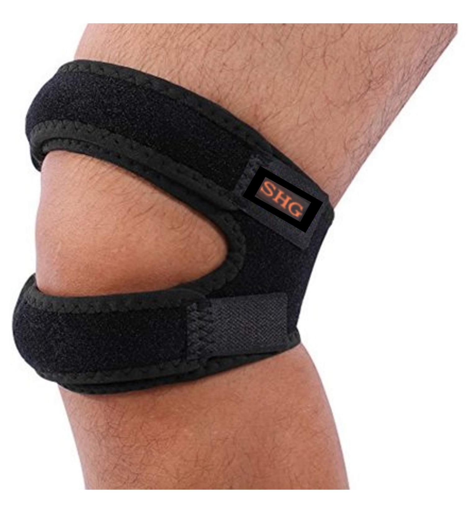 Buy Premium Patella Tendon Support Brace | Knee Pain Relief Breathable Neoprene Adjustable Strapping Arthritis & Injury Recovery - Buy Online on GoSupps.com