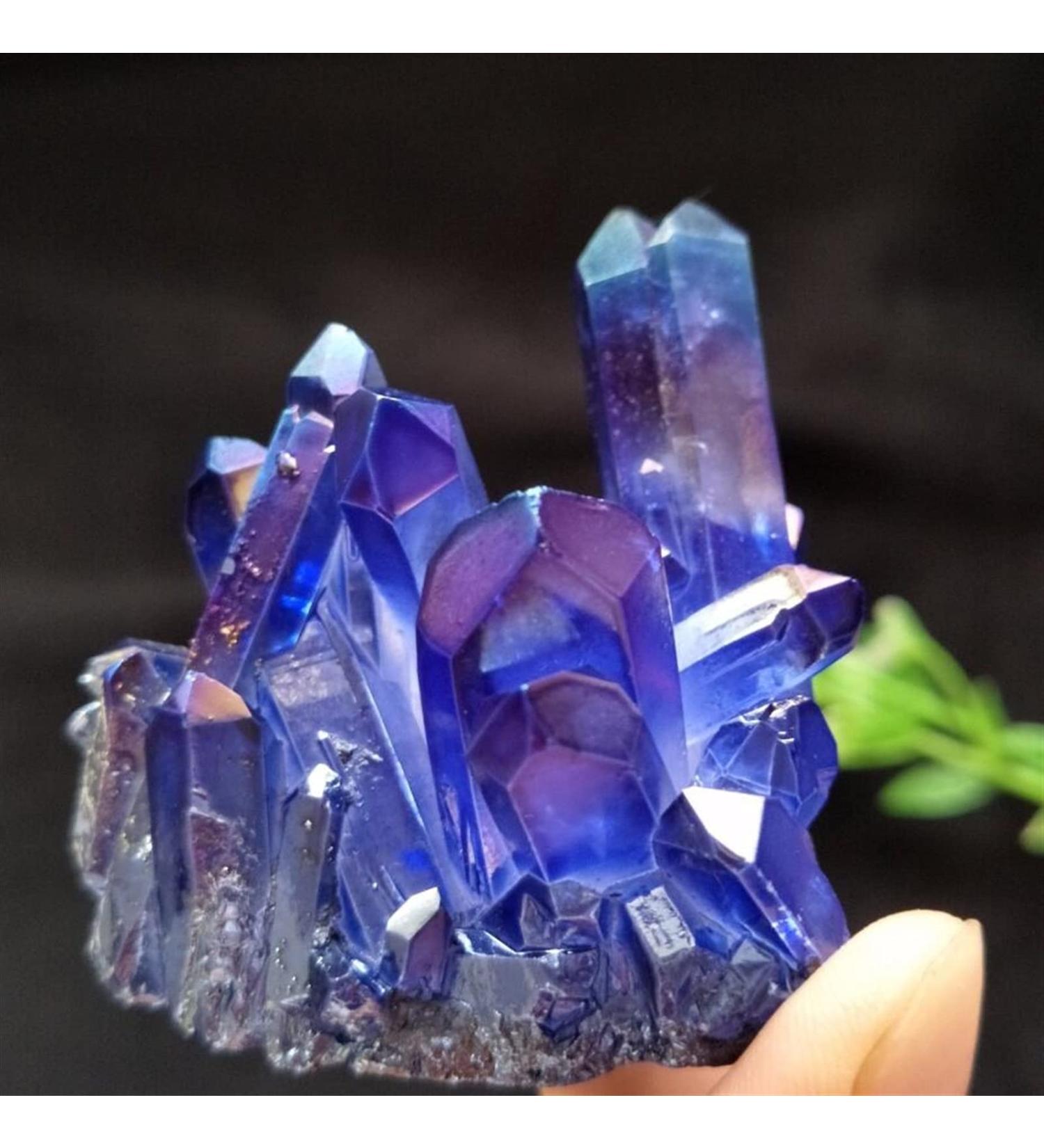 90-100g Aura Quartz Titanium Bismuth Silicon Cluster Stone Crystal Cluster - Buy Online on GoSupps.com
