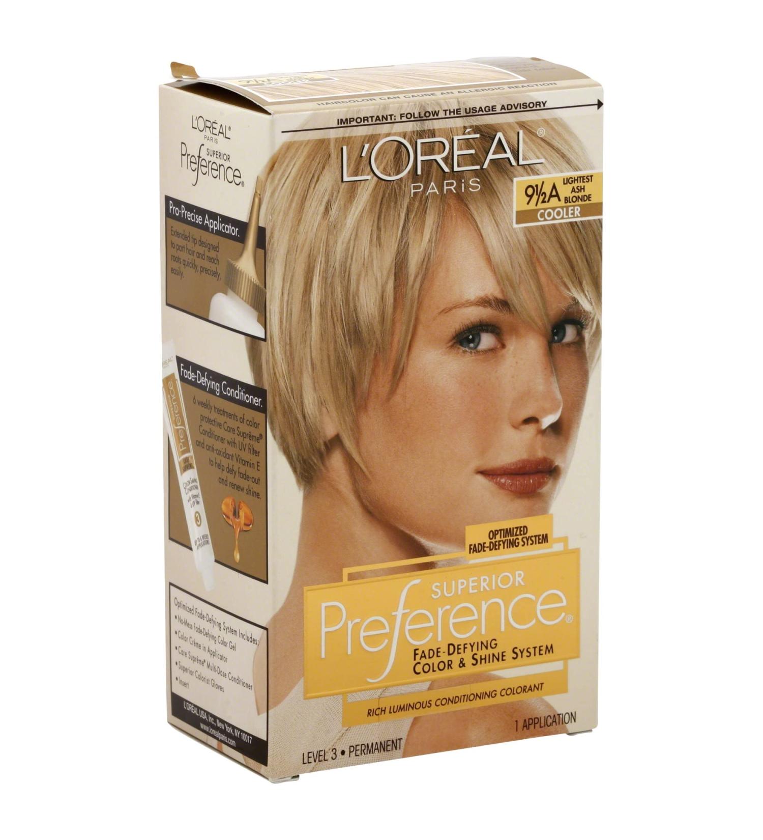 L'Oreal Superior Preference - 9-1/2A Lightest Ash Blonde (Cooler) 1 Each