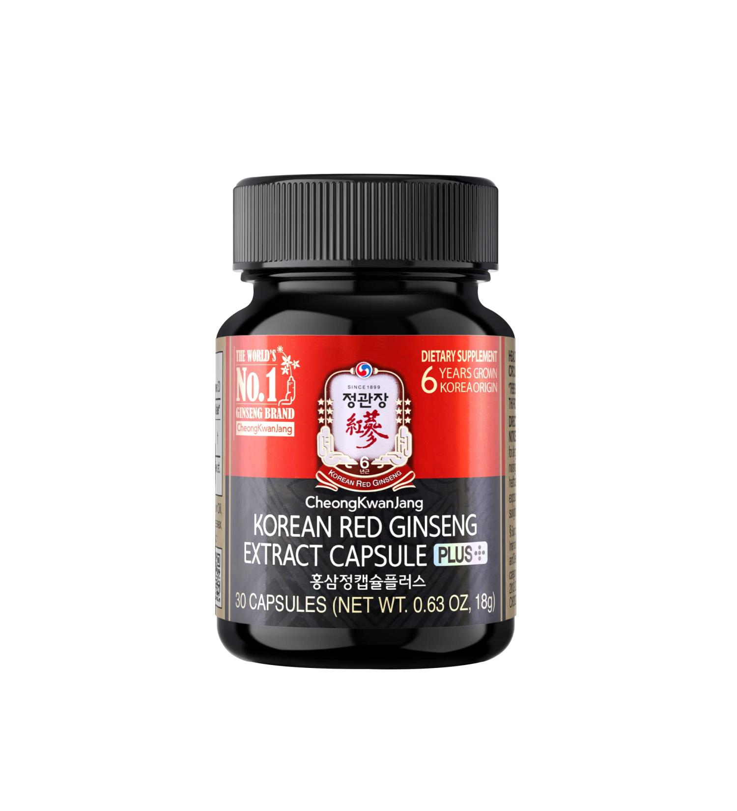 CheongKwanJang Korean Red Ginseng Capsule Plus Extract - 30 Capsules - Buy Online on GoSupps.com