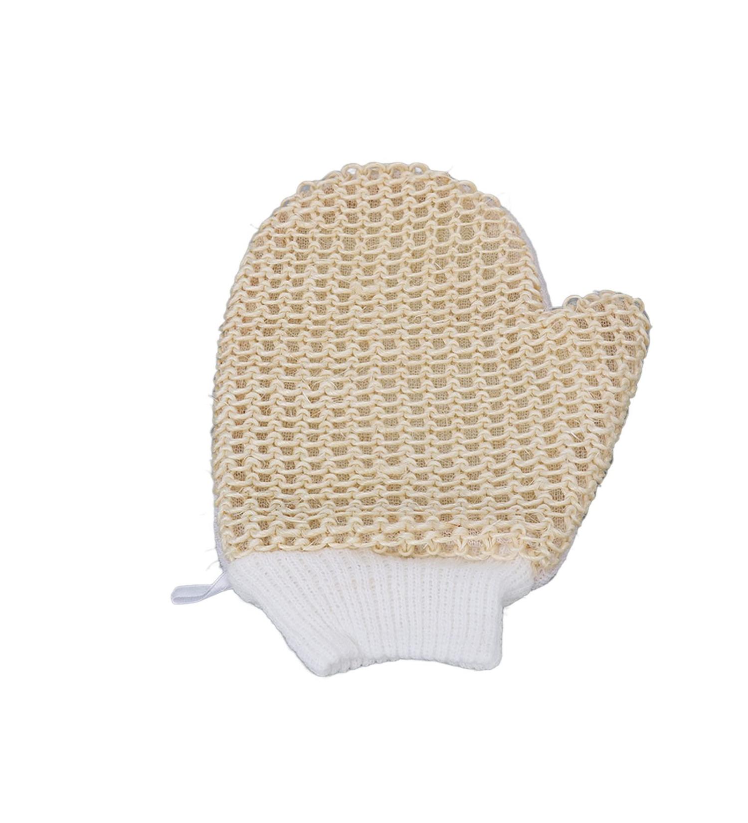 Buy Sisal Bath Glove | Exfoliating Body Scrub Glove for Daily Use & Travel - Soft & Portable - Buy Online on GoSupps.com