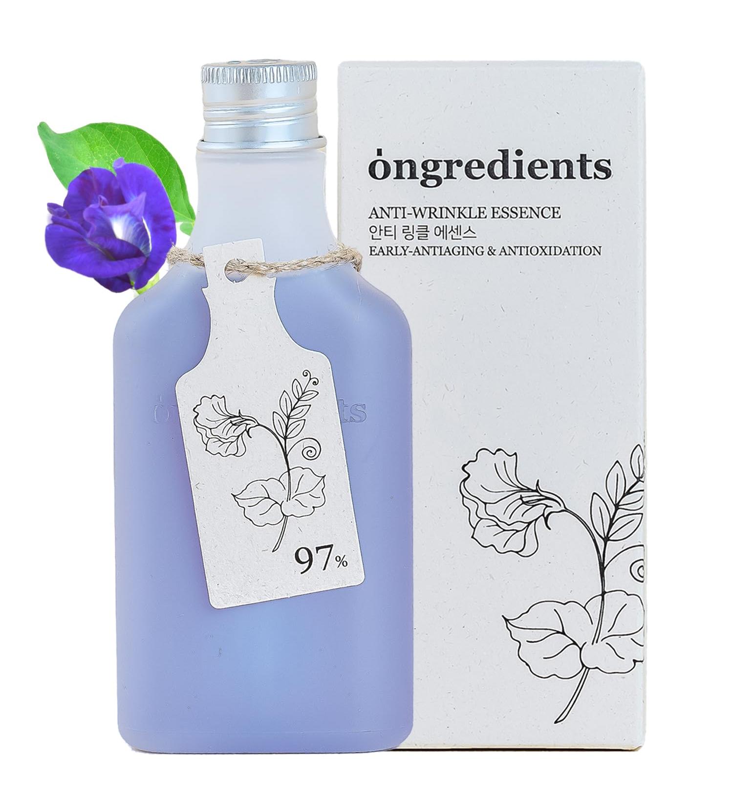 Ongredients Anti-Wrinkle Essence - 24-Hour Elasticity Care & Antioxidant Vegan & Cruelty-Free Korea Skin Care 5.07 Fl Oz - Buy Online on GoSupps.com
